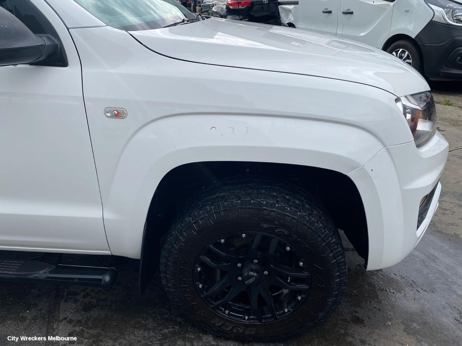 VOLKSWAGEN AMAROK LEFT GUARD, 2H, NON FLARE TYPE, 12/2010 ONWARDS