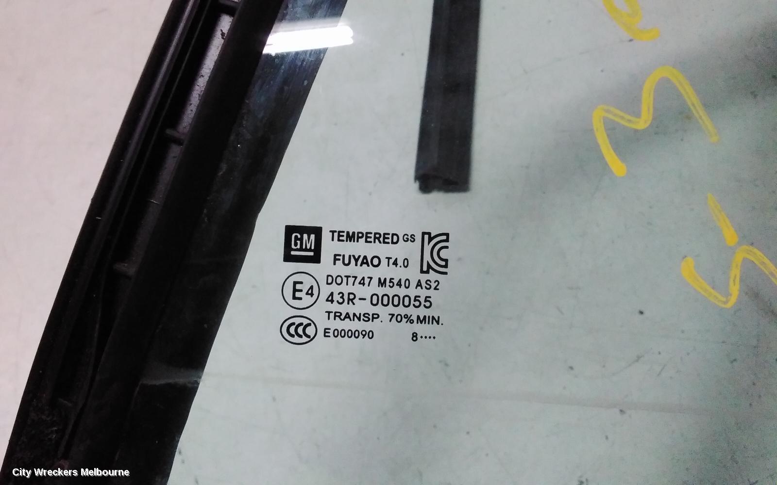 HOLDEN TRAX LEFT FRONT 1/4 DOOR GLASS, TJ SERIES, 08/2013 - 12/2020