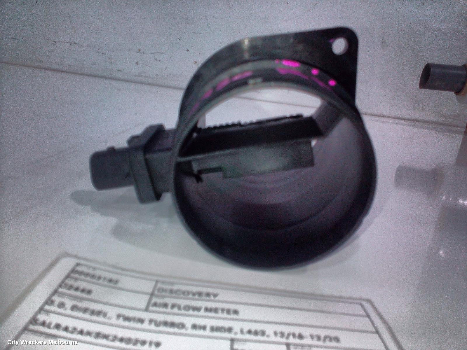LAND ROVER DISCOVERY AIR FLOW METER, 3.0, DIESEL, TWIN TURBO, RH SIDE, L462, 12/2016 - 12/2020