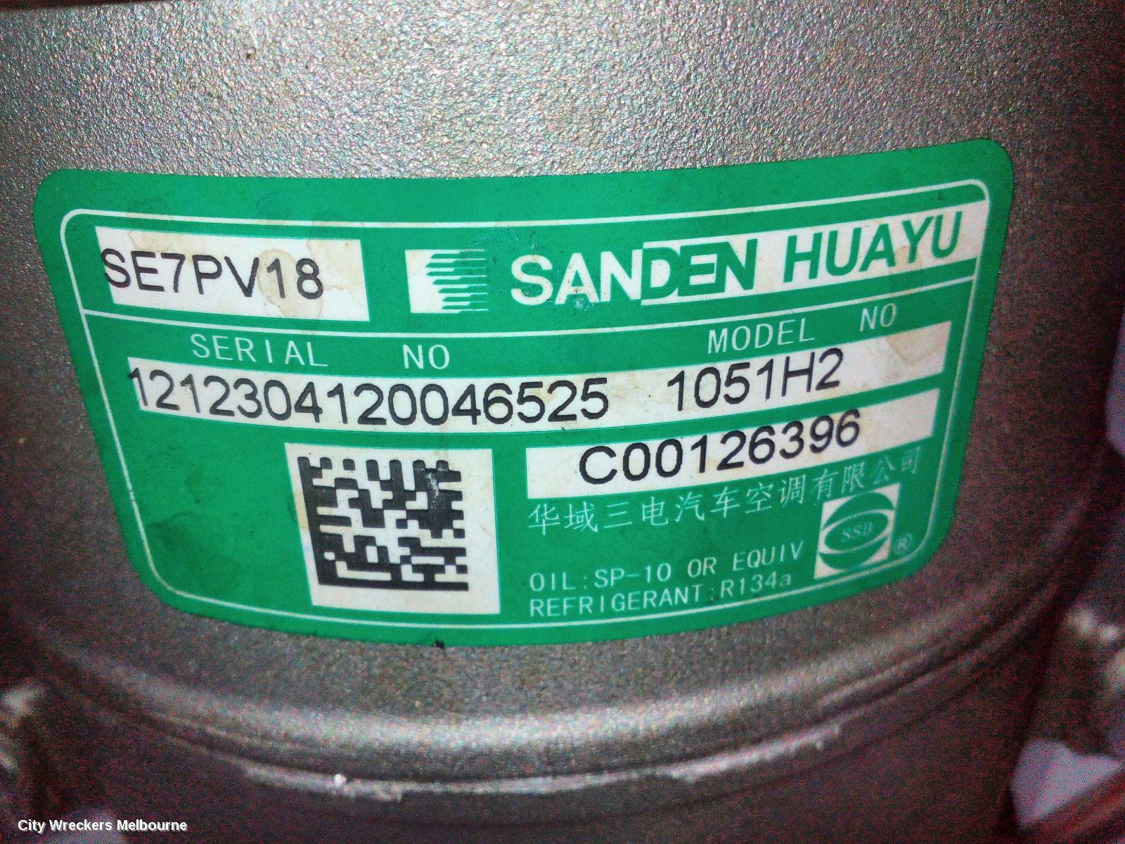 LDV G10 A/C COMPRESSOR, SV7C, DIESEL, 2.0, TURBO, D20, VAN, 07/2021 ONWARDS