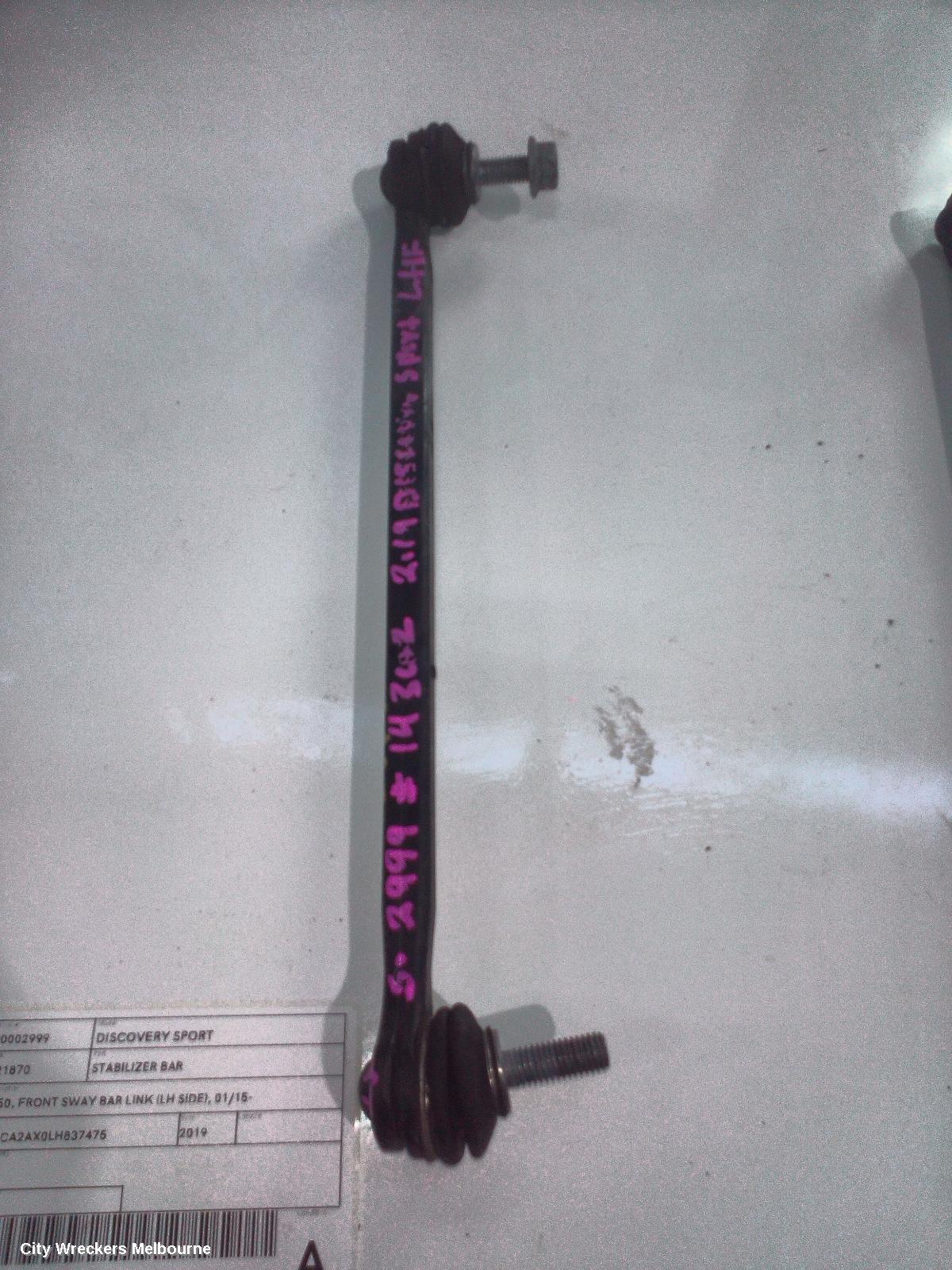 LAND ROVER DISCOVERY SPORT STABILISER BAR, L550, FRONT SWAY BAR LINK (LH SIDE), 01/2015 ONWARDS