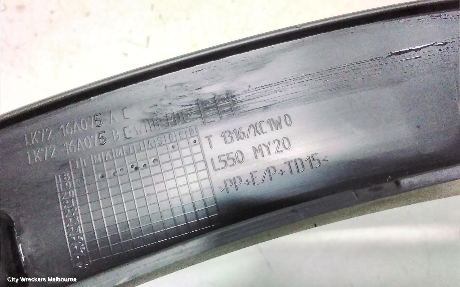 LAND ROVER DISCOVERY SPORT WHEEL ARCH FLARE, L550, LH FRONT, BLACK, 01/2015 ONWARDS