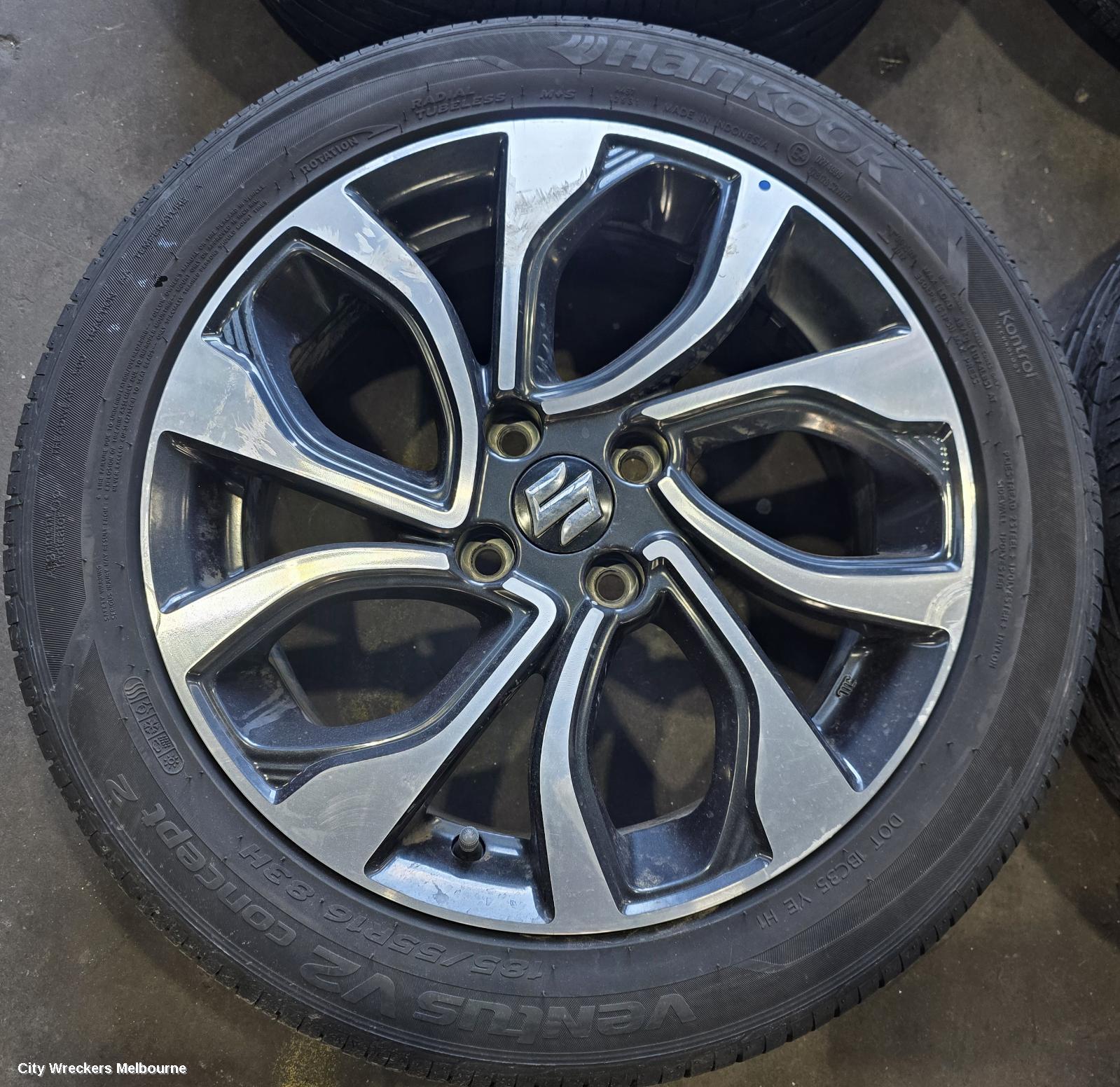SUZUKI BALENO WHEEL MAG, FACTORY, 16X6IN, EW, 08/2019 - 12/2022