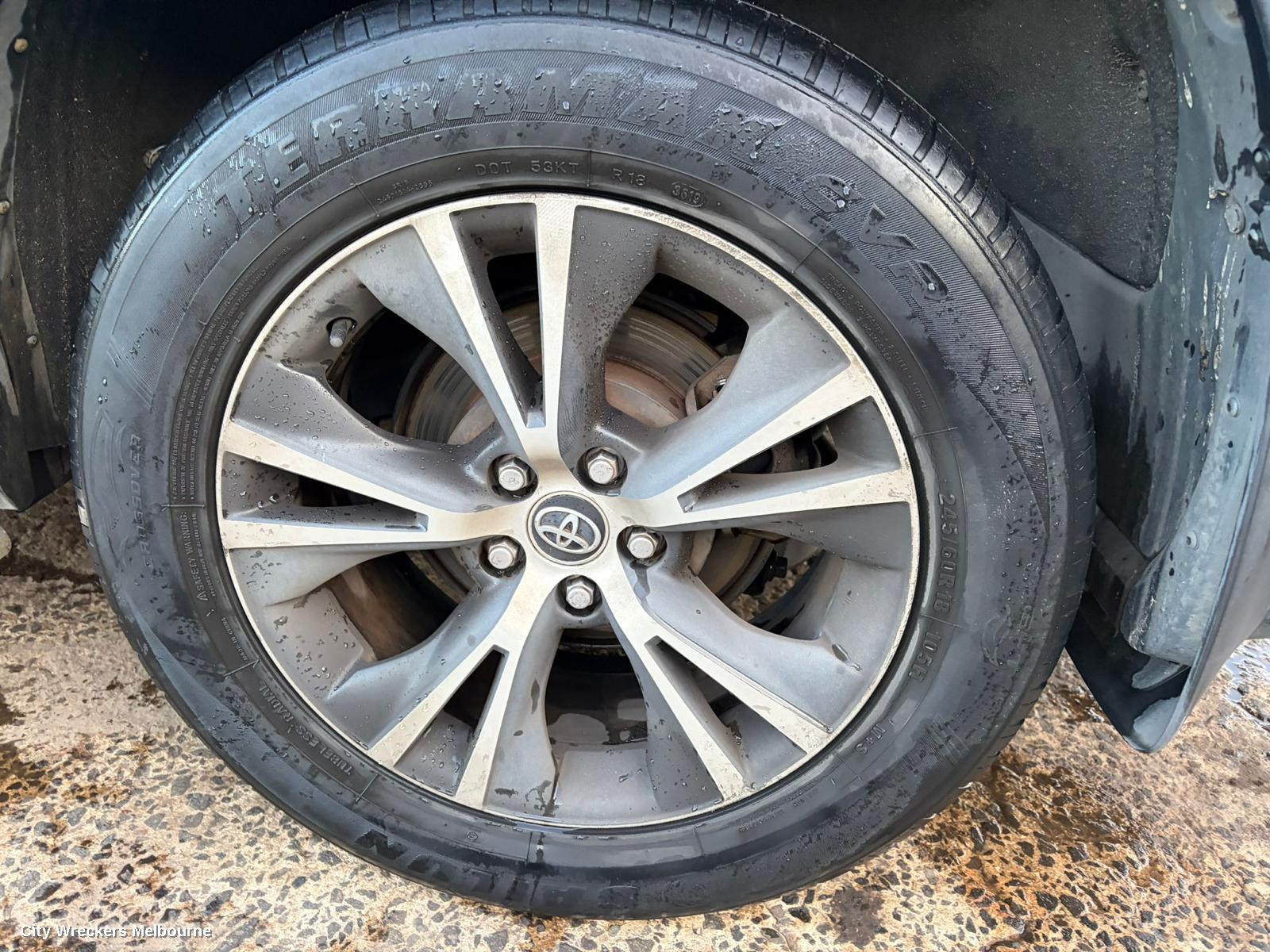 TOYOTA KLUGER WHEEL MAG, FACTORY, 18X7.5IN, GXL, GSU50/GSU55, 12/2013 - 10/2016