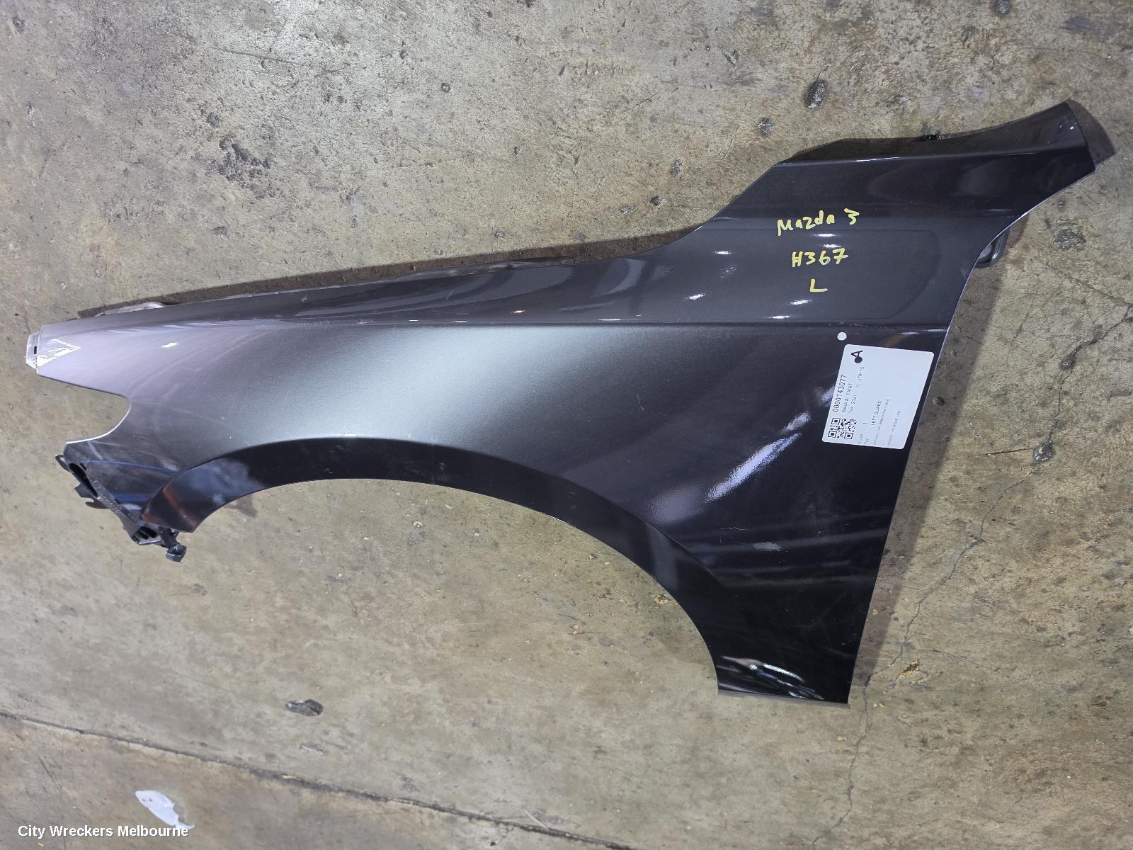 MAZDA 3 LEFT GUARD, BP, SEDAN, 03/2019 ONWARDS