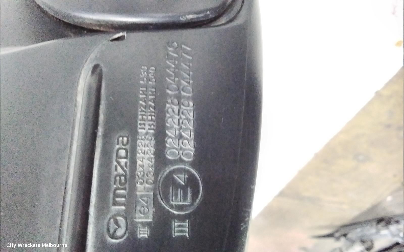 MAZDA 3 LEFT DOOR MIRROR, BM, NEO/MAXX/TOURING/SP25, NON HEATED, NON BLIND SPOT TYPE, 11/2013 - 05/2016
