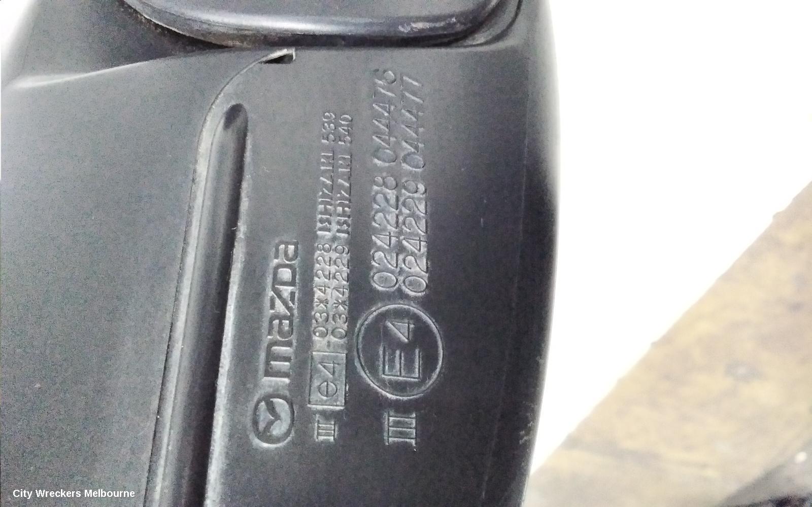 MAZDA 3 LEFT DOOR MIRROR, BM, NEO/MAXX/TOURING/SP25, NON HEATED, NON BLIND SPOT TYPE, 11/2013 - 05/2016