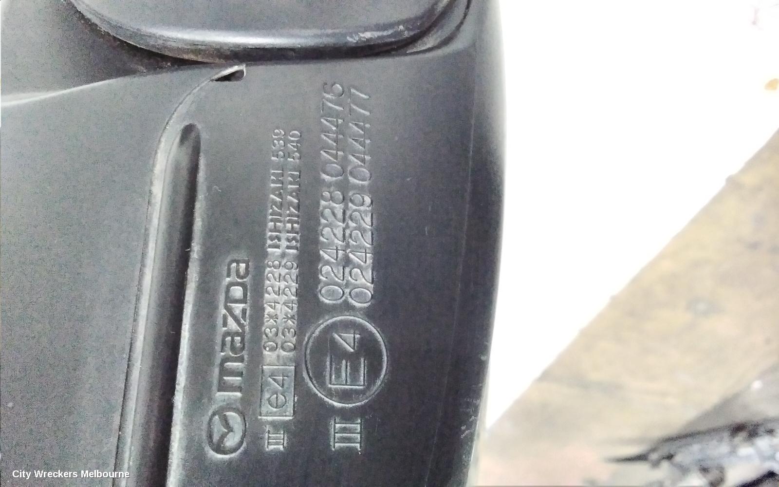 MAZDA 3 LEFT DOOR MIRROR, BM, NEO/MAXX/TOURING/SP25, NON HEATED, NON BLIND SPOT TYPE, 11/2013 - 05/2016