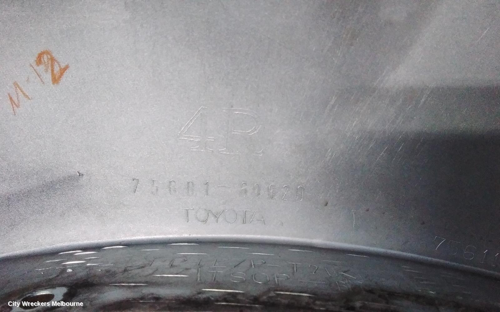 TOYOTA PRADO WHEEL ARCH FLARE, 120 SERIES, RH FRONT, ON GUARD, 02/2003 - 10/2009