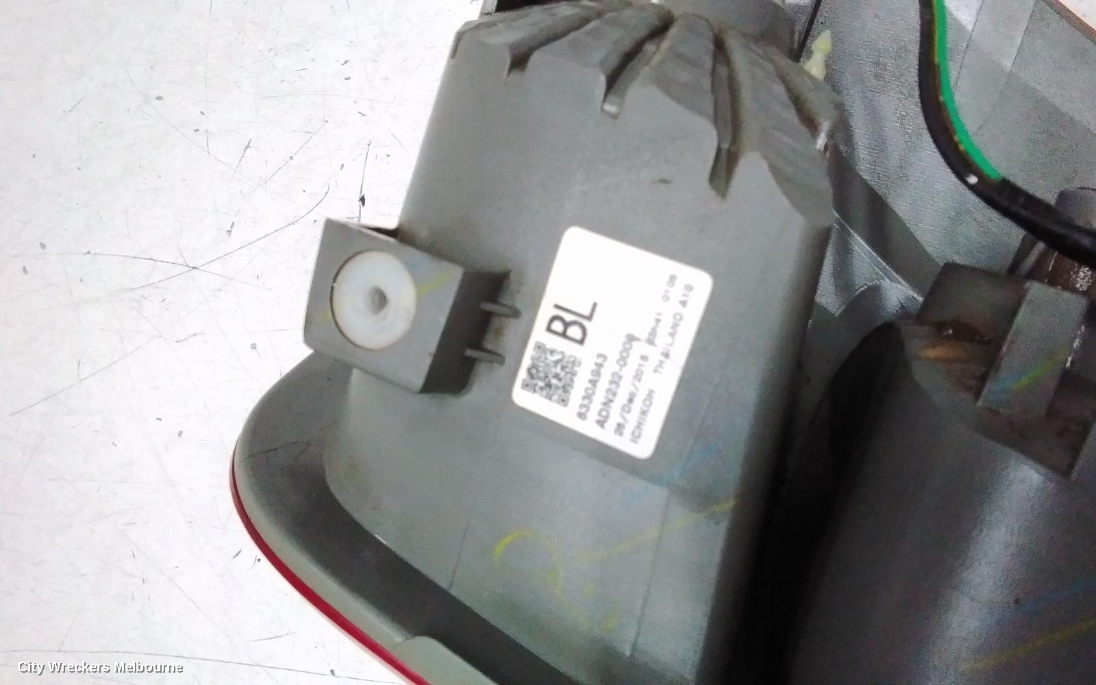 MITSUBISHI TRITON LEFT TAILLIGHT, UTE, IN BODY, MQ, 03/2015 - 10/2018