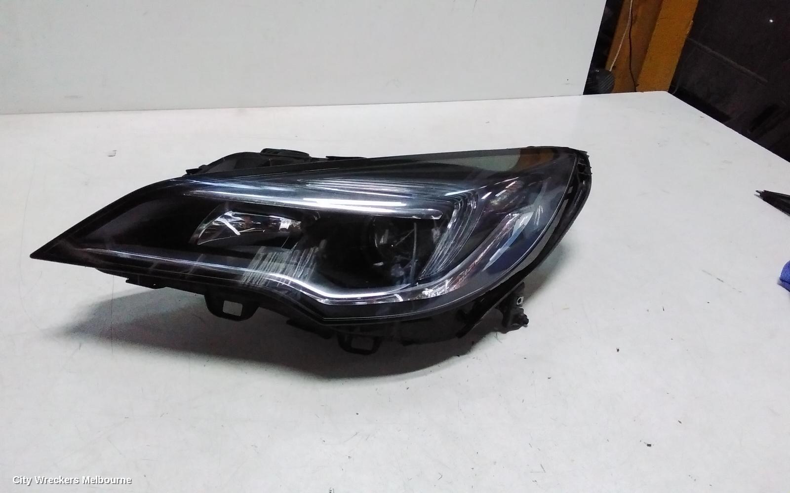 HOLDEN ASTRA LEFT HEADLAMP, BK, 5DR HATCH, LED TYPE, 09/2016 ONWARDS