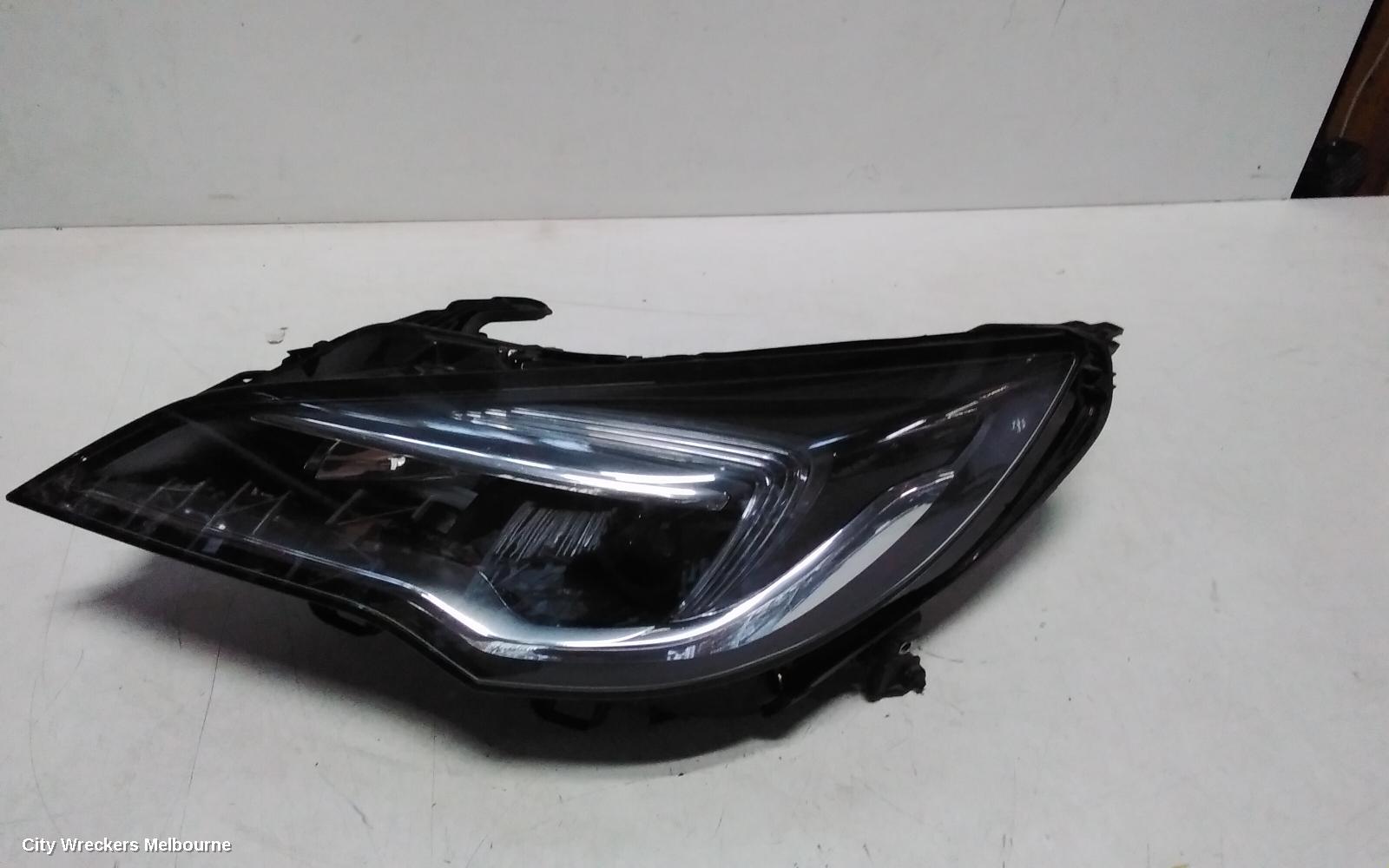 HOLDEN ASTRA LEFT HEADLAMP, BK, 5DR HATCH, LED TYPE, 09/2016 ONWARDS