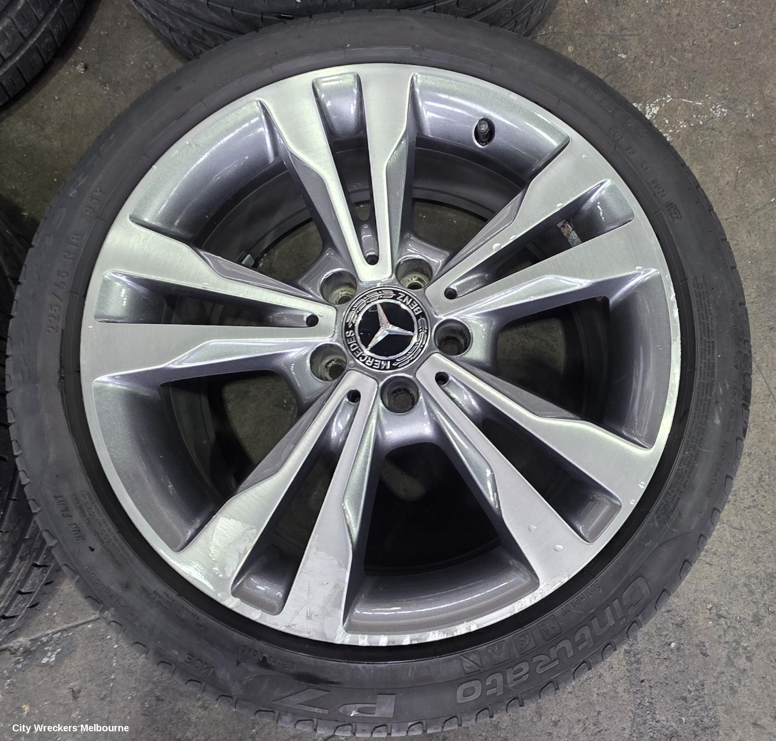 MERCEDES C CLASS WHEEL MAG, FACTORY, 18X7.5IN, 22R STAMPED ON WHEEL, FRONT, W205/S205, 06/2014 - 09/2021