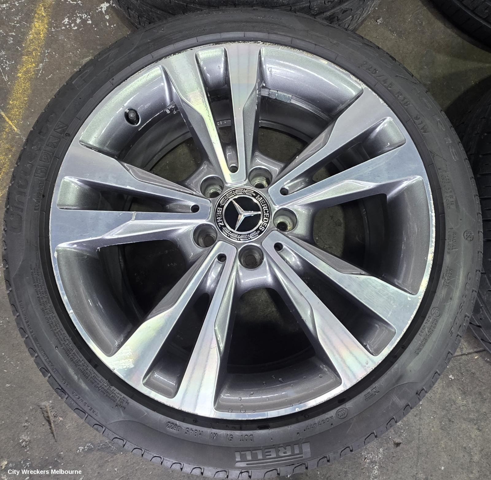 MERCEDES C CLASS WHEEL MAG, FACTORY, 18X7.5IN, 22R STAMPED ON WHEEL, FRONT, W205/S205, 06/2014 - 09/2021