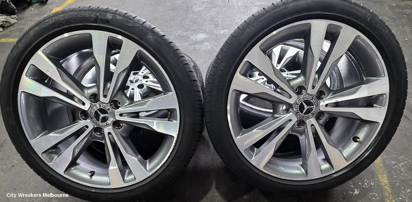 MERCEDES C CLASS WHEEL MAG, FACTORY, 18X7.5IN, 22R STAMPED ON WHEEL, FRONT, W205/S205, 06/2014 - 09/2021