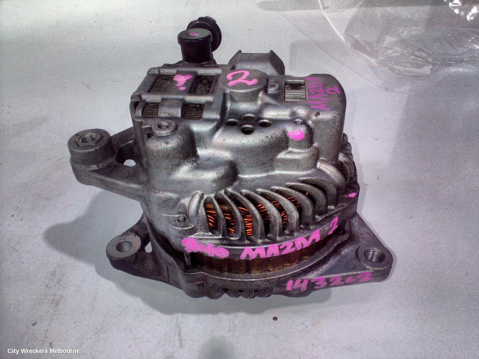 MAZDA 2 ALTERNATOR, 1.5, ZY, DE SERIES, ZJ38, 09/2007 - 09/2014