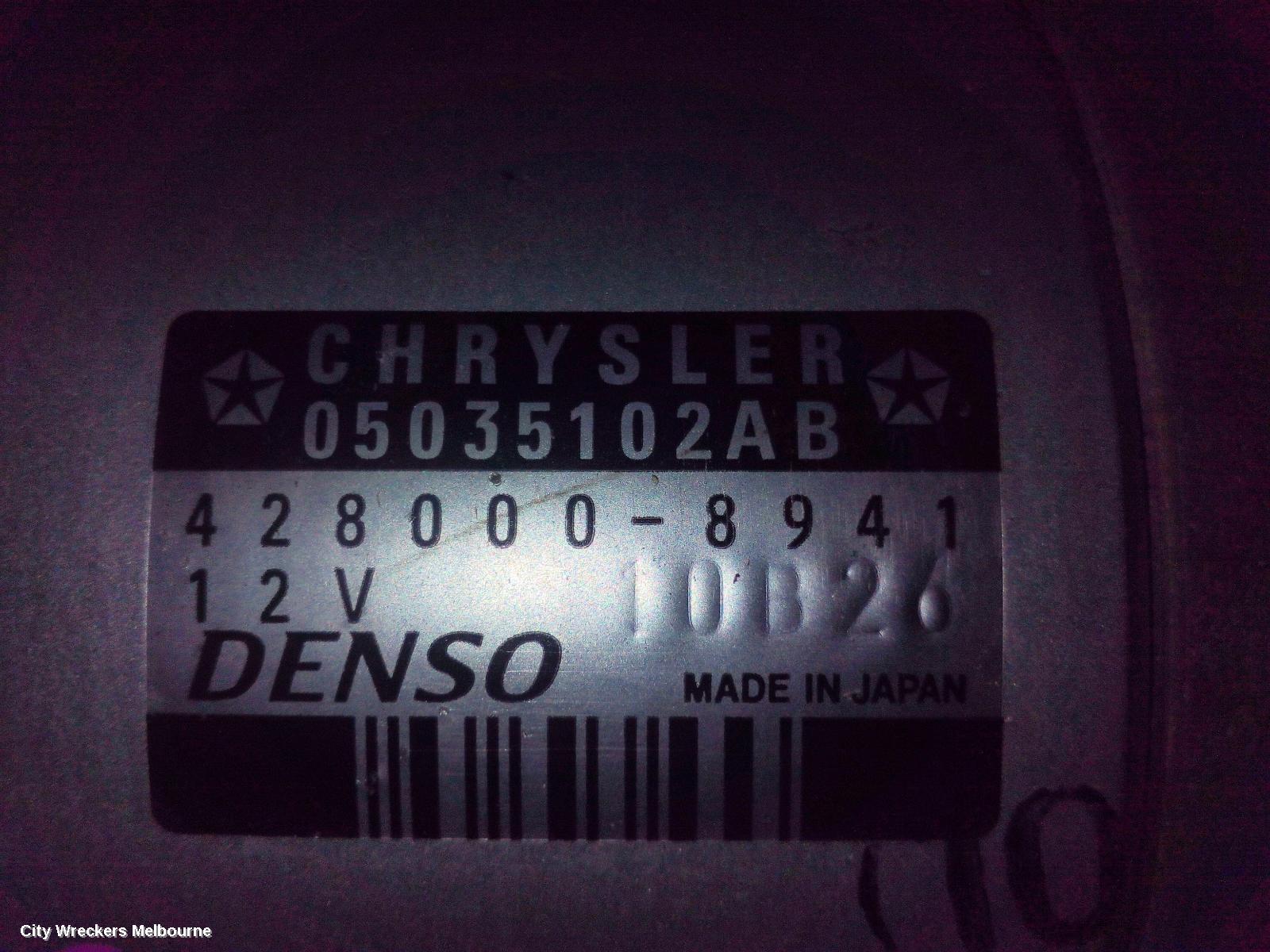 CHRYSLER 300C STARTER, PETROL, 6.4, LX, 12/2011 - 12/2021