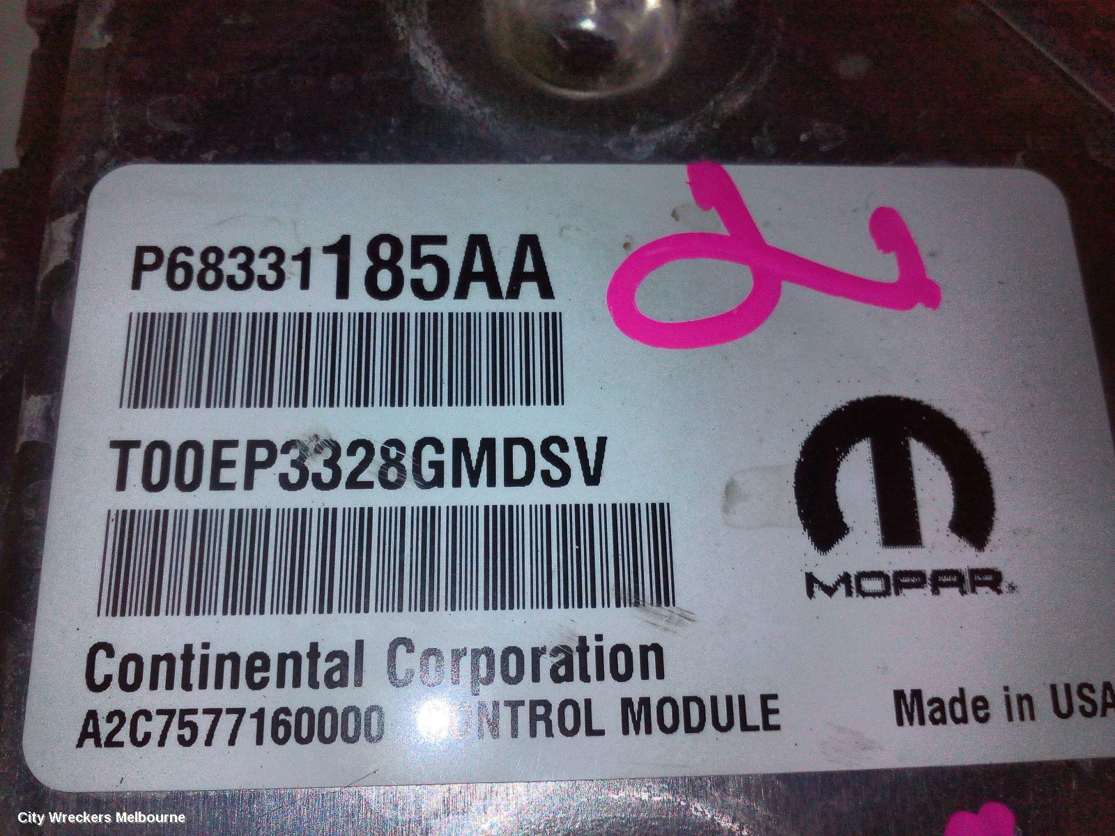 CHRYSLER 300C ECU, ENGINE ECU, 6.4, PETROL, ECU ONLY, LX, 12/2011 - 12/2021