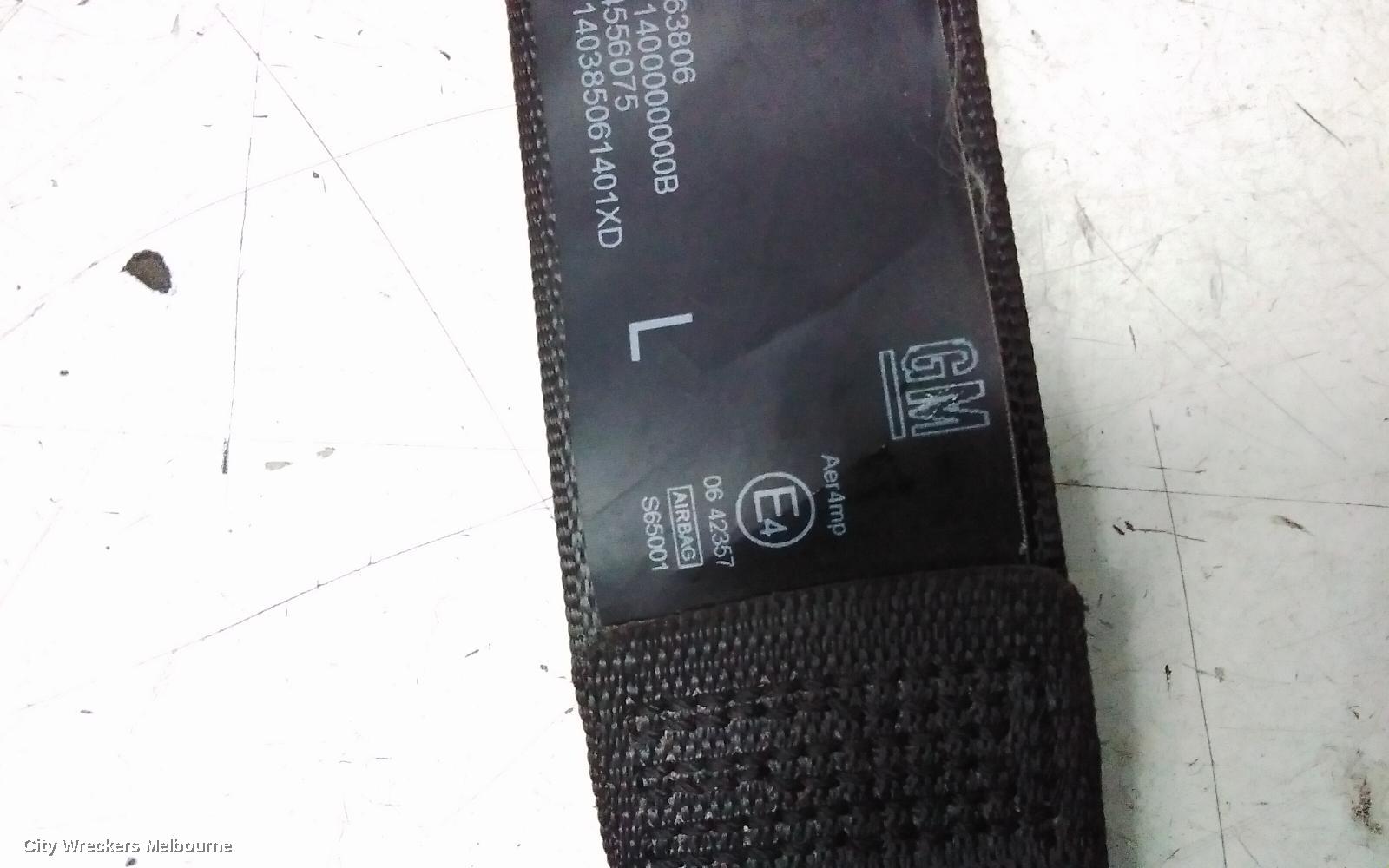 HOLDEN COMMODORE SEATBELT/STALK, LH FRONT, SEAT BELT STALK ONLY, VF, 05/2013 - 12/2017