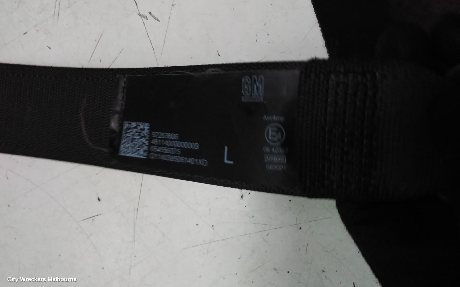 HOLDEN COMMODORE SEATBELT/STALK, LH FRONT, SEAT BELT STALK ONLY, VF, 05/2013 - 12/2017
