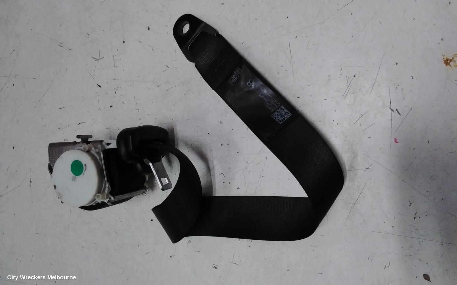 HOLDEN COMMODORE SEATBELT/STALK, RH FRONT, SEAT BELT ONLY, VF, 05/2013 - 12/2017