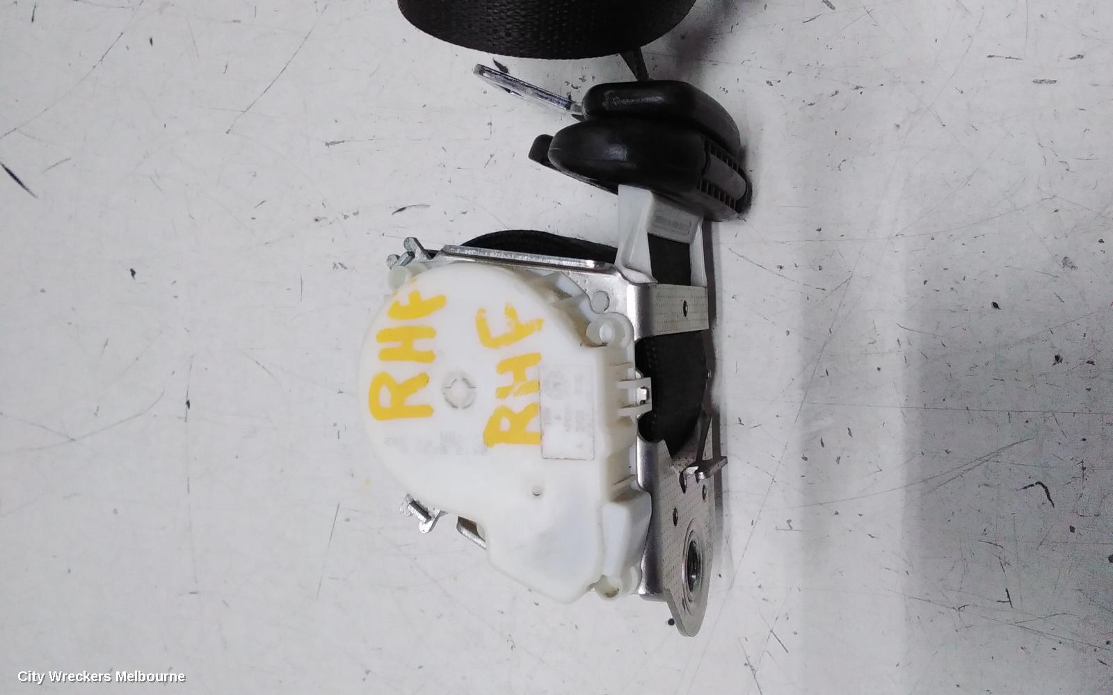 HOLDEN COMMODORE SEATBELT/STALK, RH FRONT, SEAT BELT ONLY, VF, 05/2013 - 12/2017