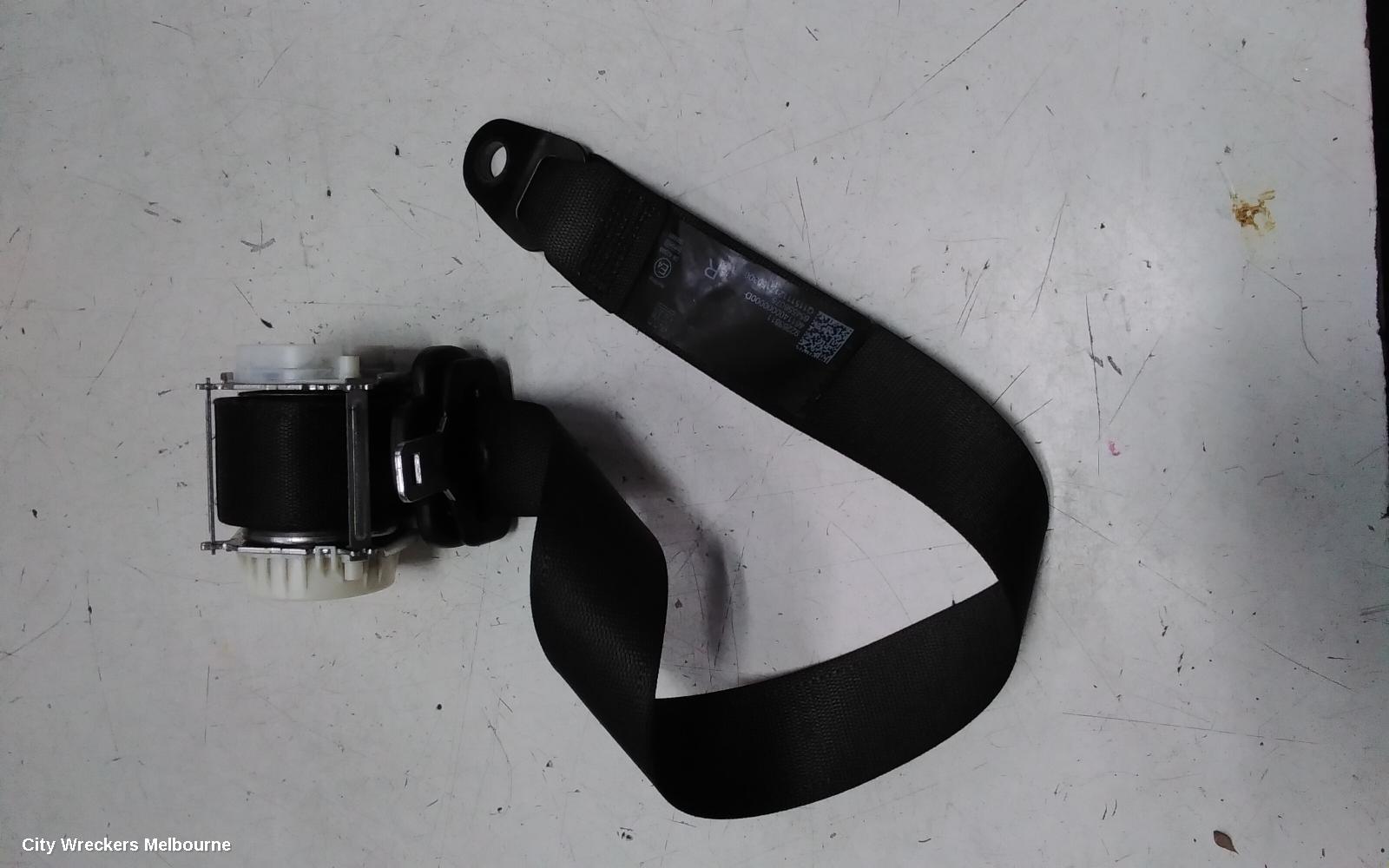 HOLDEN COMMODORE SEATBELT/STALK, RH FRONT, SEAT BELT ONLY, VF, 05/2013 - 12/2017