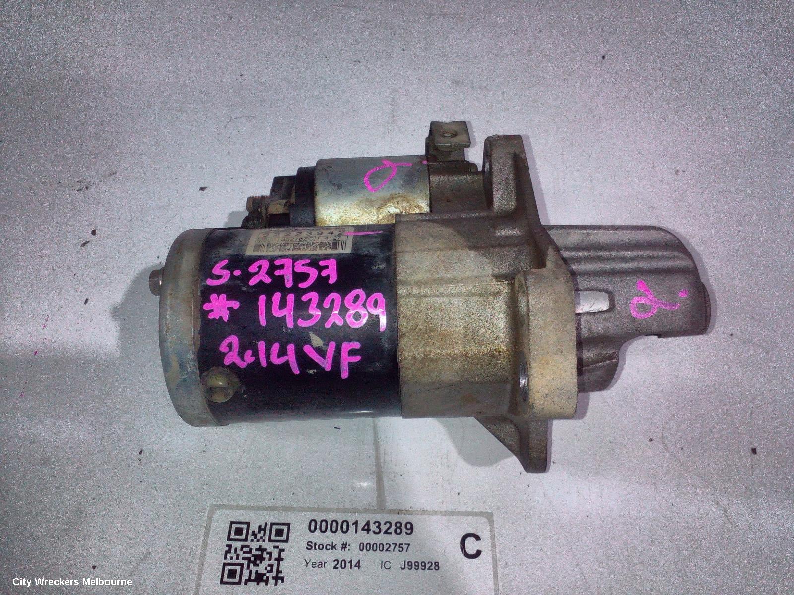 HOLDEN COMMODORE STARTER, 3.6, LFX/LWR, VF, 05/2013 - 12/2017