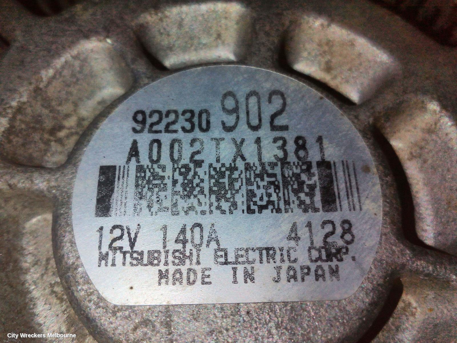 HOLDEN COMMODORE ALTERNATOR, 3.6, LFX/LWR, VF, 05/2013 - 12/2017