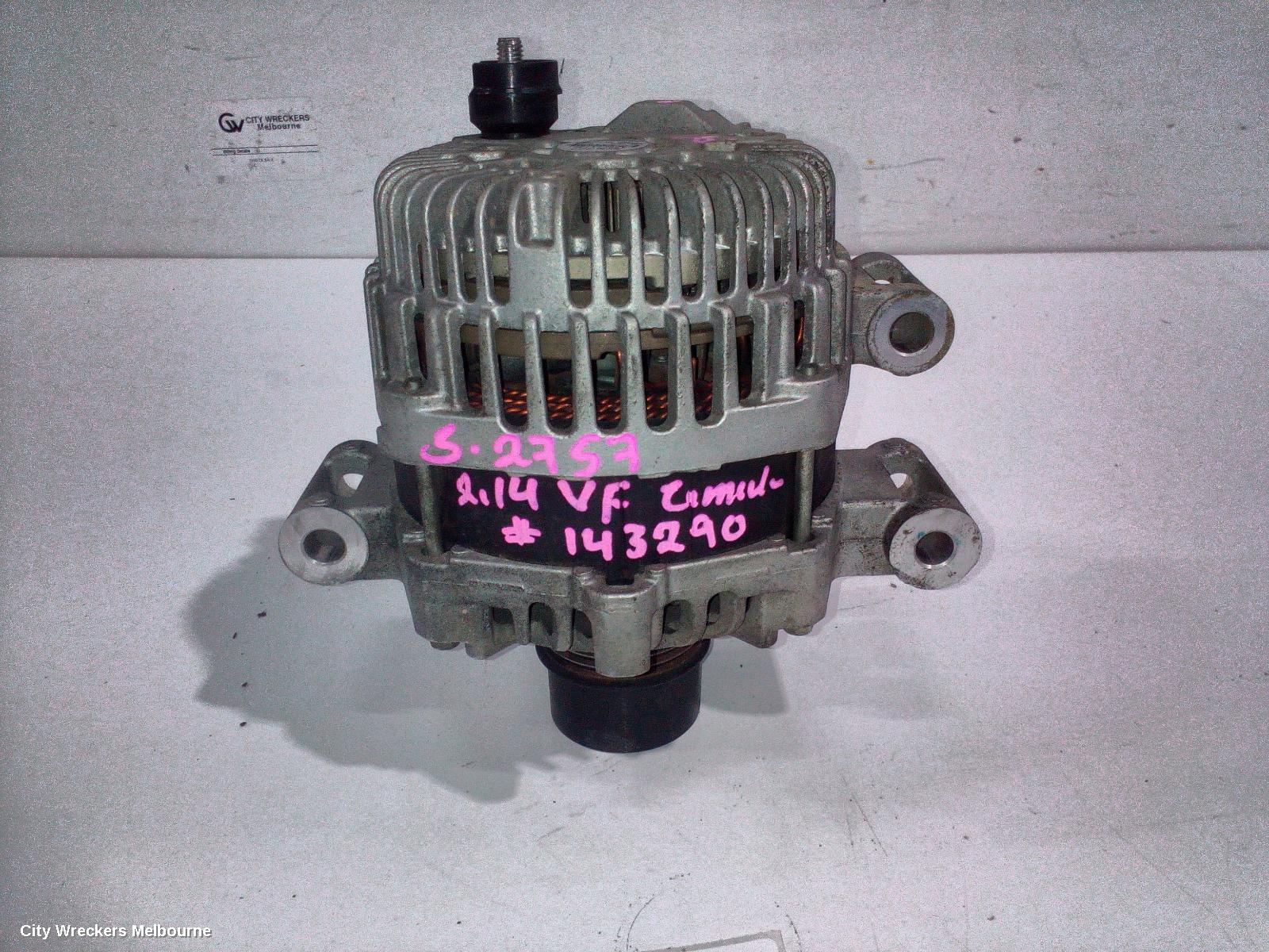 HOLDEN COMMODORE ALTERNATOR, 3.6, LFX/LWR, VF, 05/2013 - 12/2017