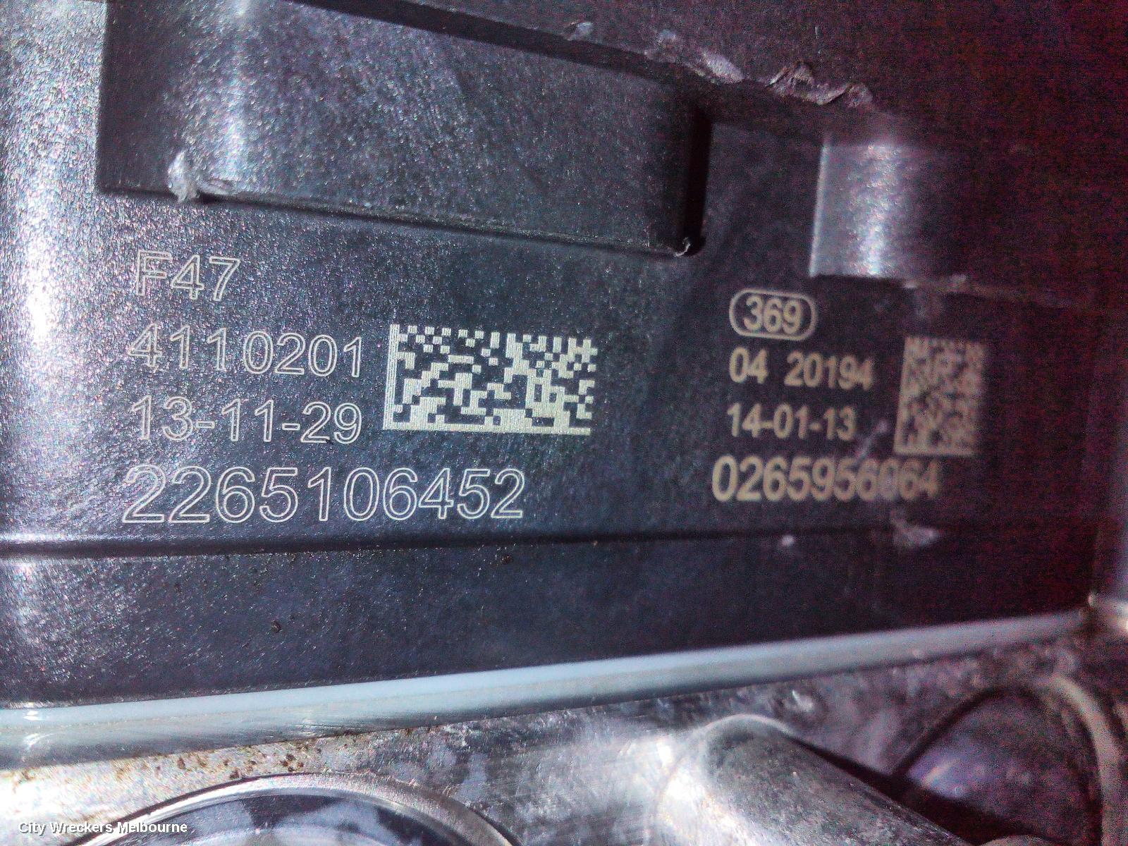HOLDEN COMMODORE ABS PUMP/MODULATOR, VF, NON TRACTION CONTROL TYPE, 05/2013 - 12/2017