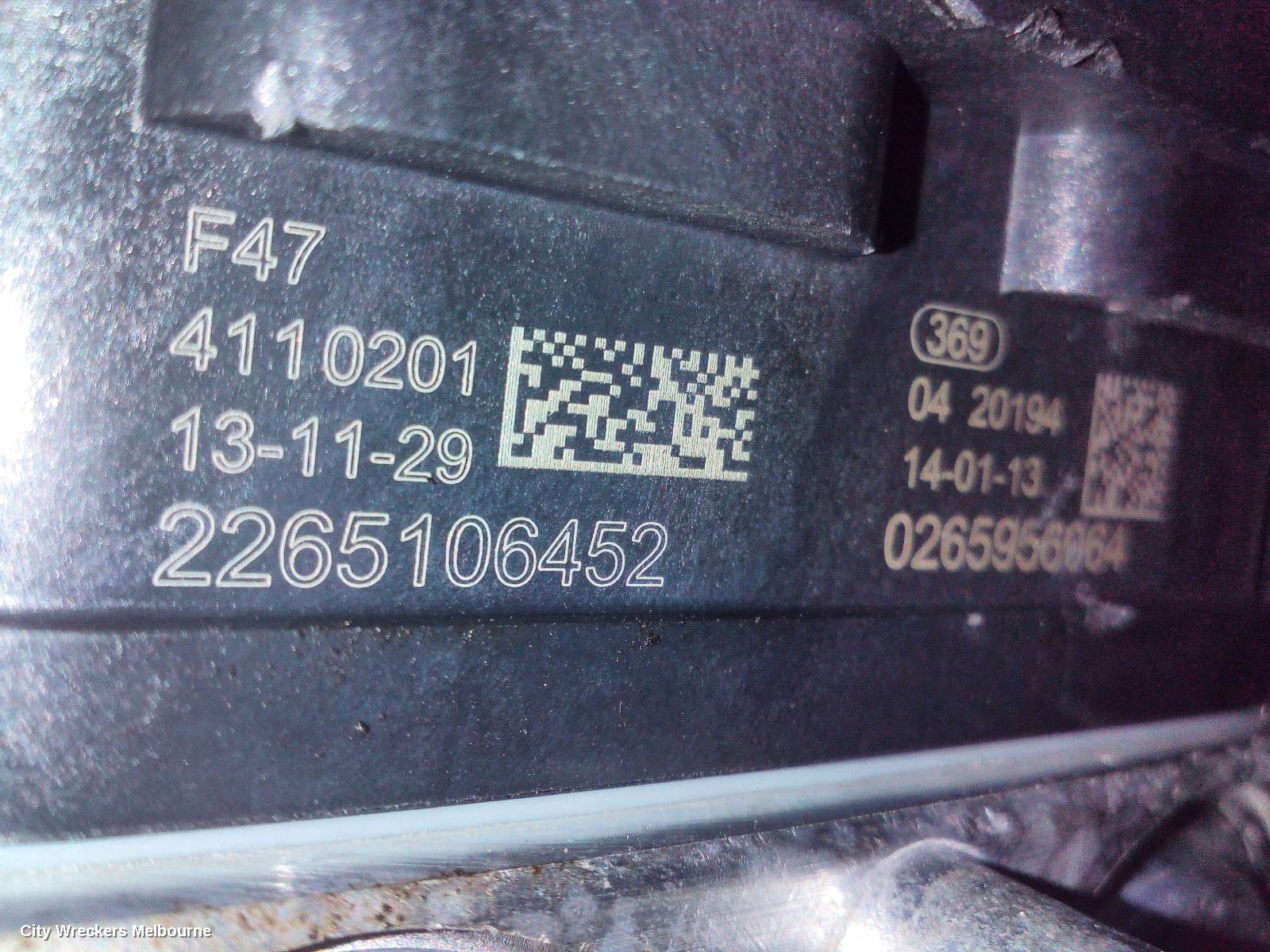 HOLDEN COMMODORE ABS PUMP/MODULATOR, VF, NON TRACTION CONTROL TYPE, 05/2013 - 12/2017