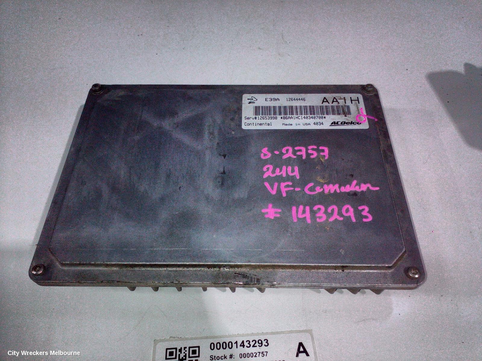 HOLDEN COMMODORE ECU, ENGINE ECU, V6, ECU ONLY, VF, 05/2013 - 12/2017