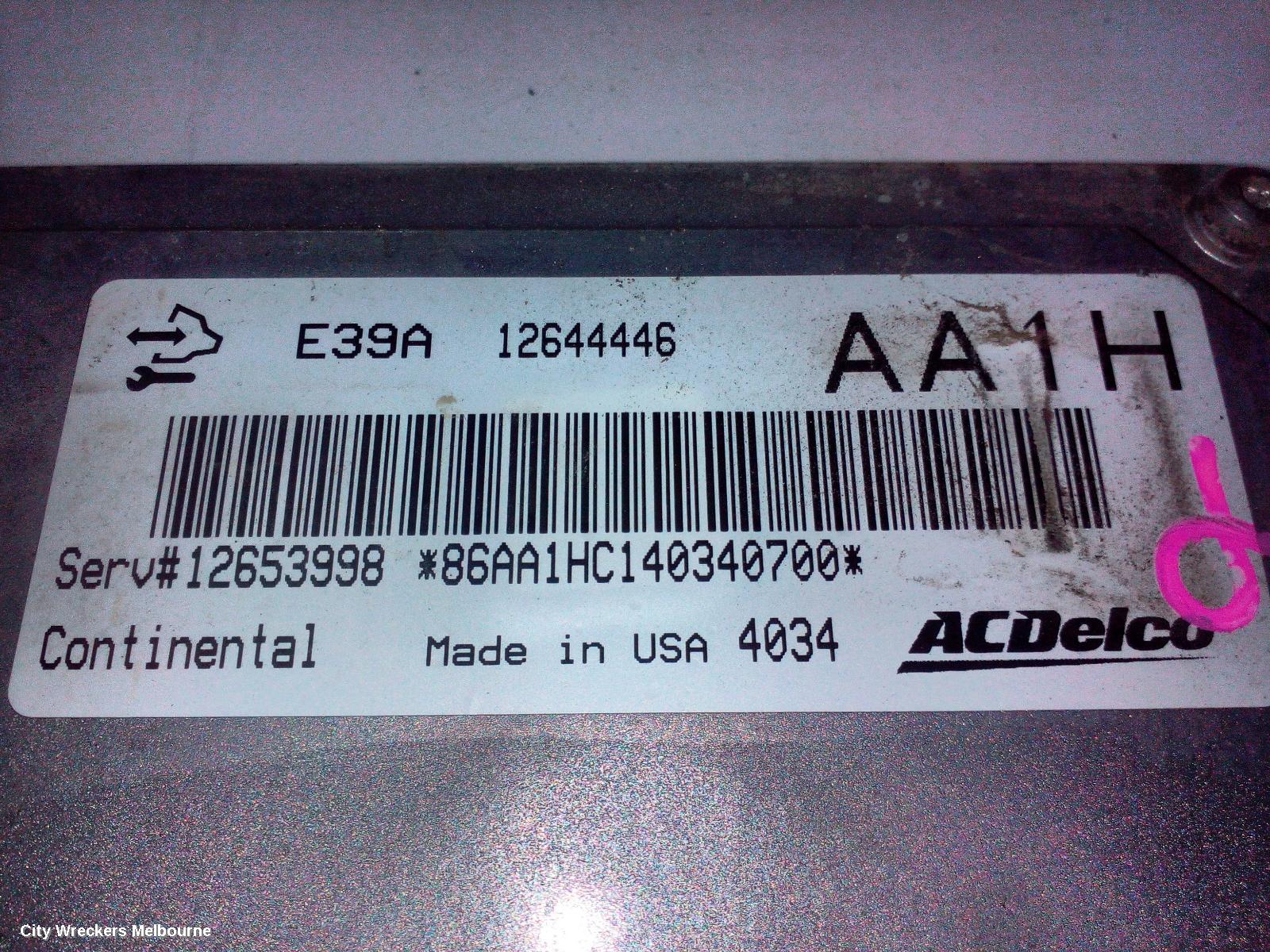 HOLDEN COMMODORE ECU, ENGINE ECU, V6, ECU ONLY, VF, 05/2013 - 12/2017