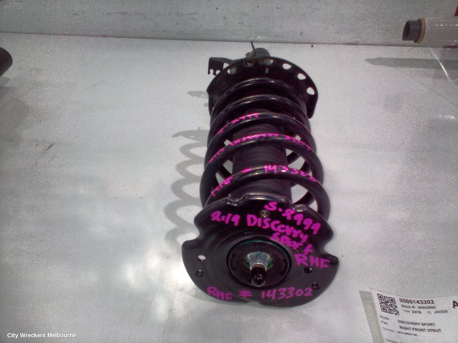 LAND ROVER DISCOVERY SPORT RIGHT FRONT STRUT, NON ACTIVE DAMPER TYPE, L550, 01/2015 - 06/2019