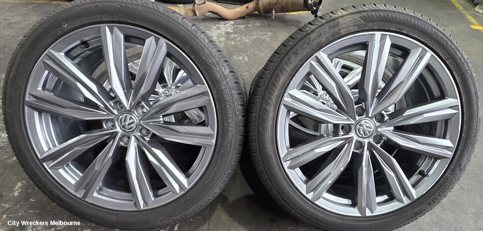 VOLKSWAGEN TIGUAN WHEEL MAG, FACTORY, 20X8IN, KAPSTADT, 5NA, 06/2016 - 02/2024