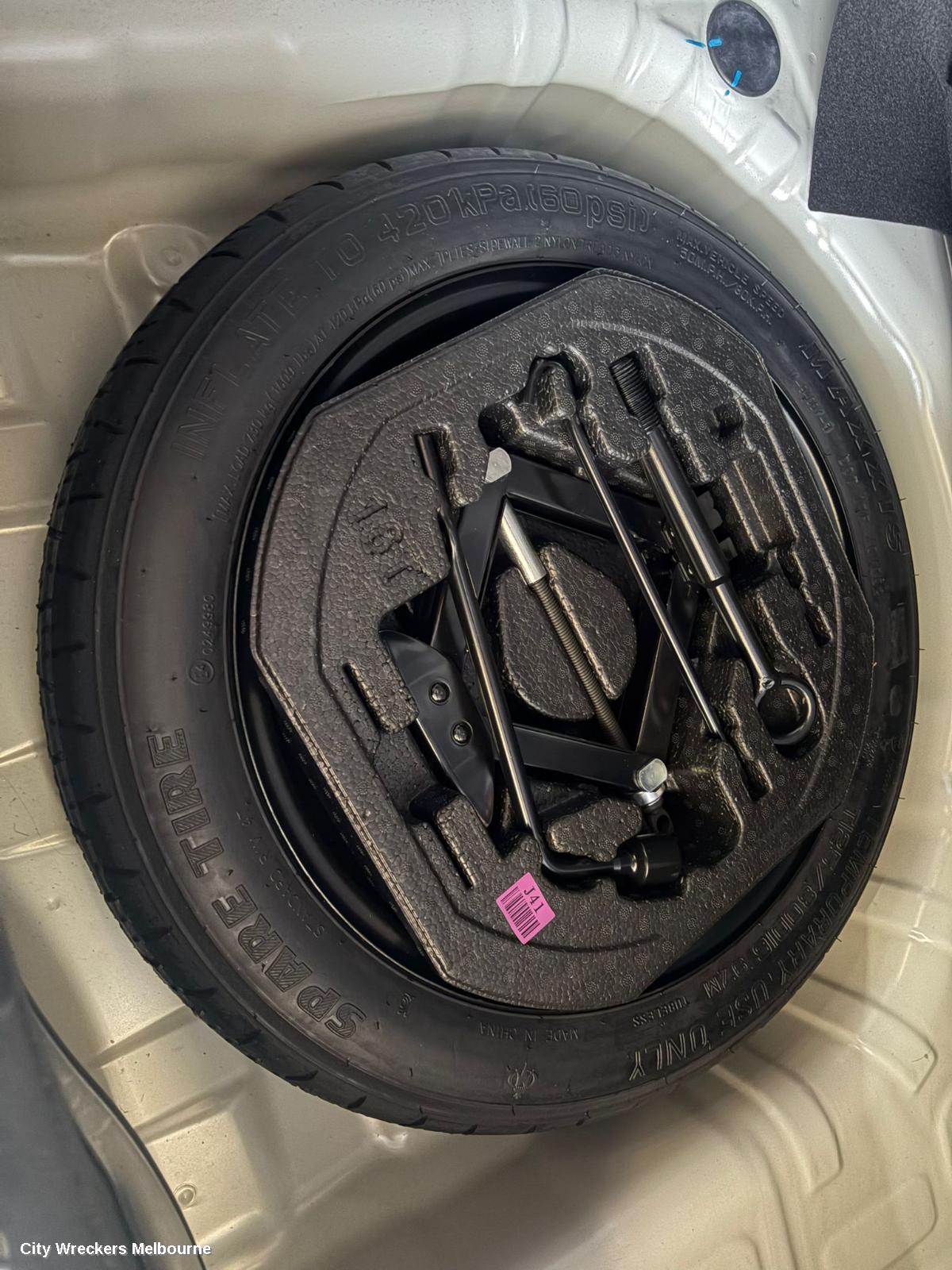 KIA STONIC WHEEL STANDARD/STEEL, SPACE SAVER SPARE, YB, 08/2020 ONWARDS