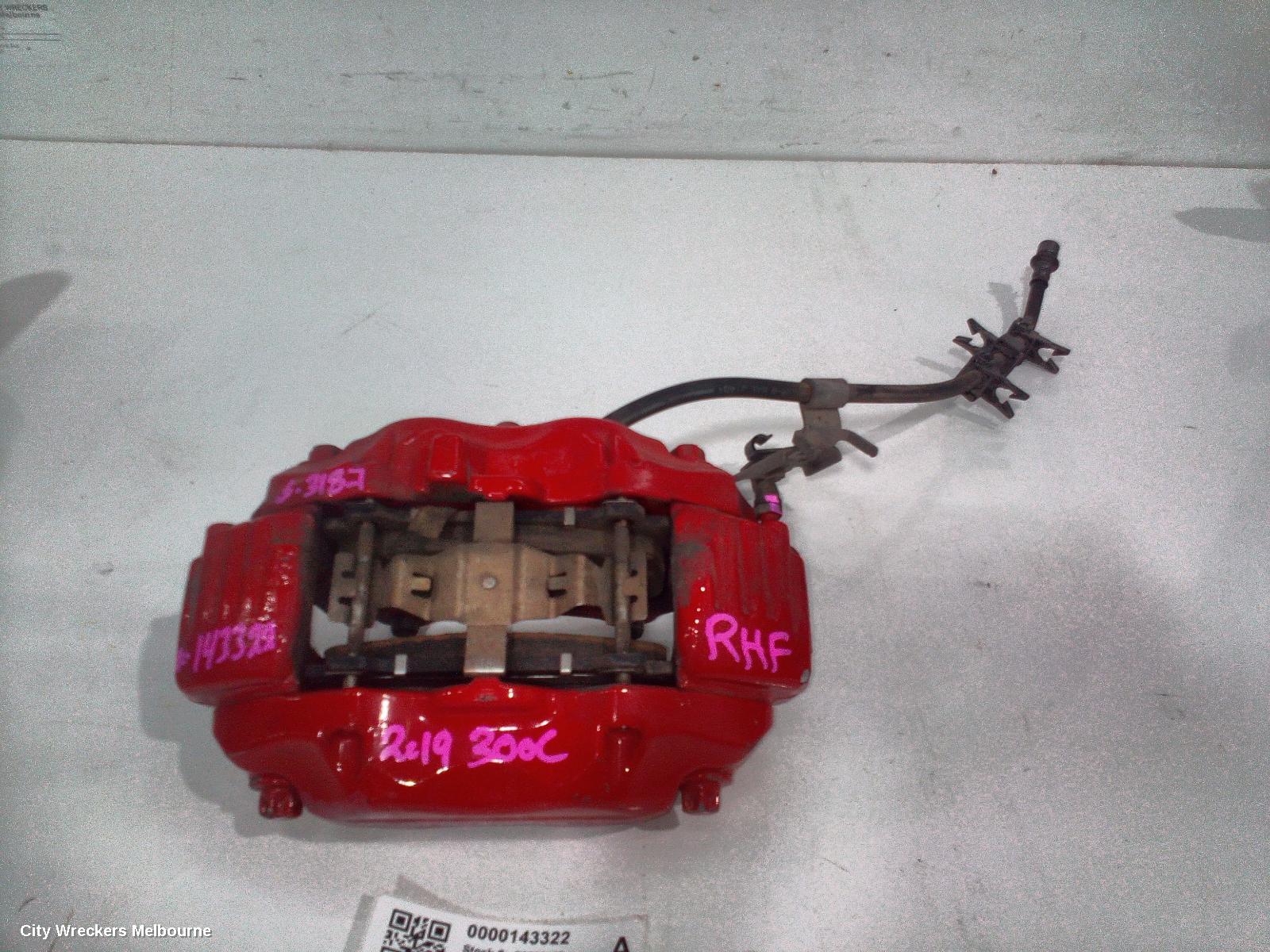 CHRYSLER 300C CALIPER, LX, RH FRONT, RED, 360MM ROTOR, BREMBO, 12/2011 - 12/2021