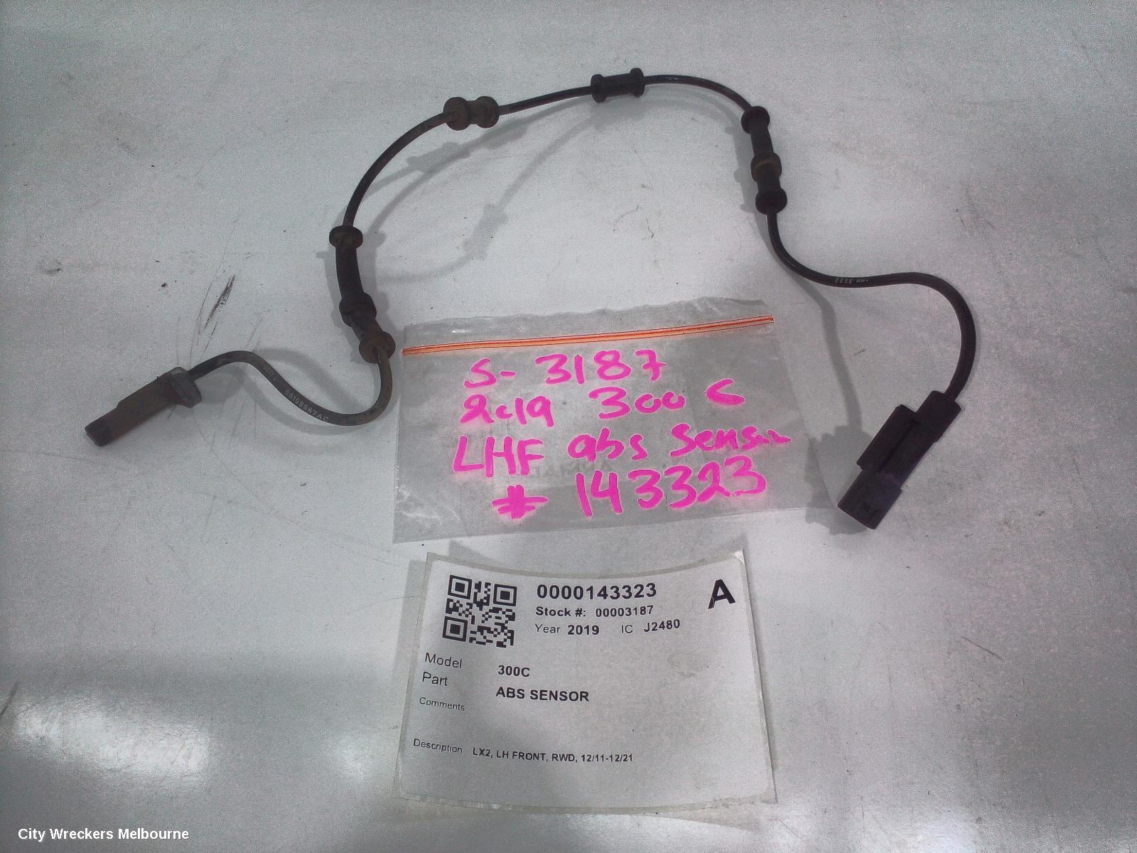 CHRYSLER 300C ABS SENSOR, LX2, LH FRONT, RWD, 12/2011 - 12/2021