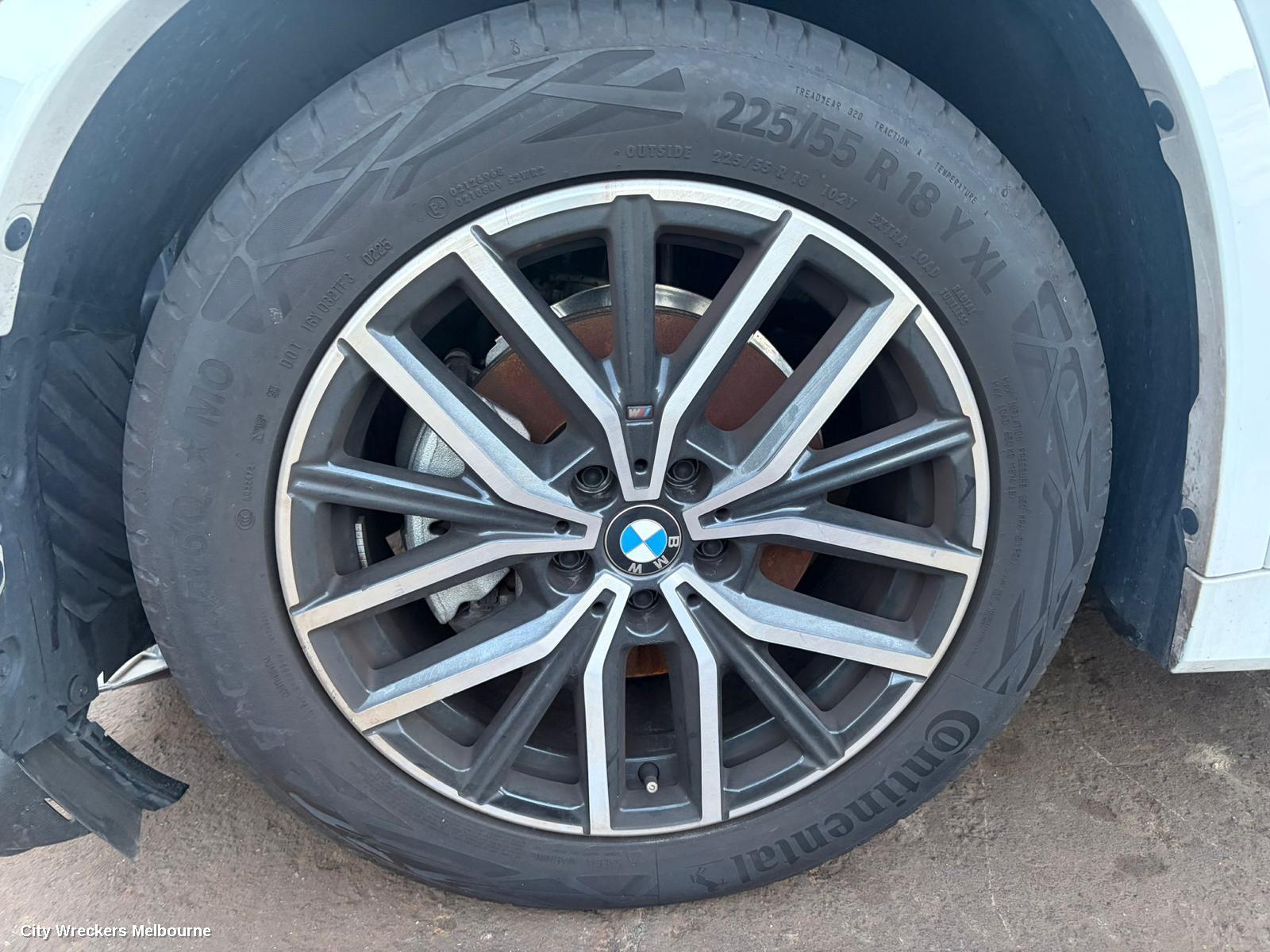 BMW X1 WHEEL MAG, U11, FACTORY, 18X7.5IN, 5 SPOKE, STYLE 865, BLACK, 07/2022 ONWARDS
