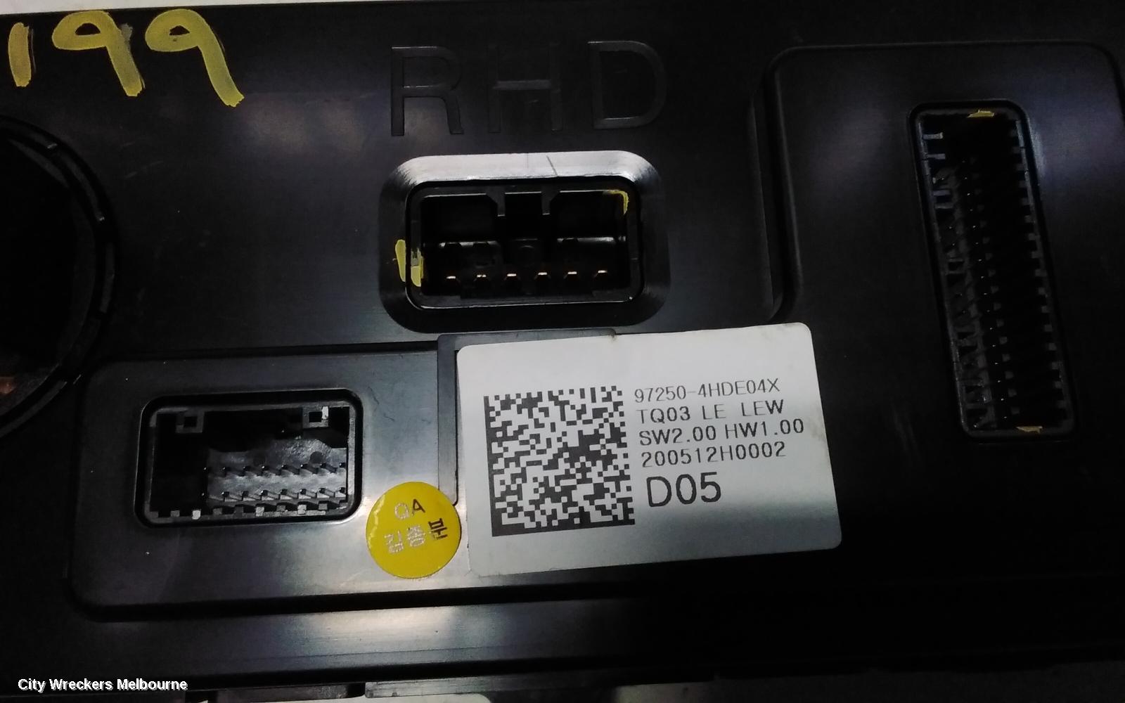 HYUNDAI ILOAD/IMAX HEATER/AC CONTROLS, TQ, ILOAD, 09/2015 - 03/2021