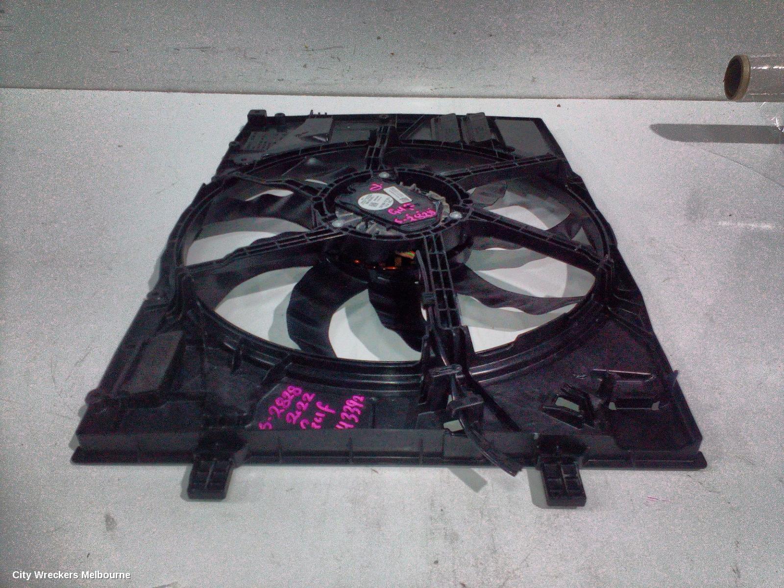 VOLKSWAGEN GOLF FAN, GEN 8, SINGLE FAN ASSY, PETROL, 1.4, TURBO, DJKA CODE, 400 WATT, 09/2020 ONWARDS
