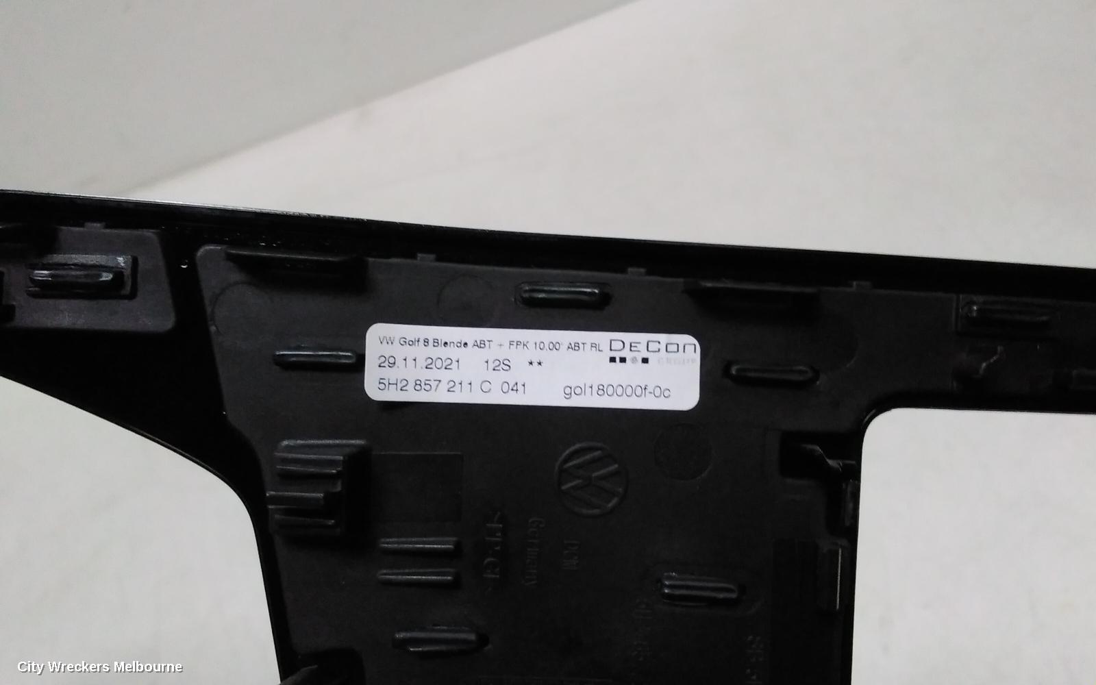 VOLKSWAGEN GOLF TRIM PANEL, GEN 8, 09/2020 ONWARDS