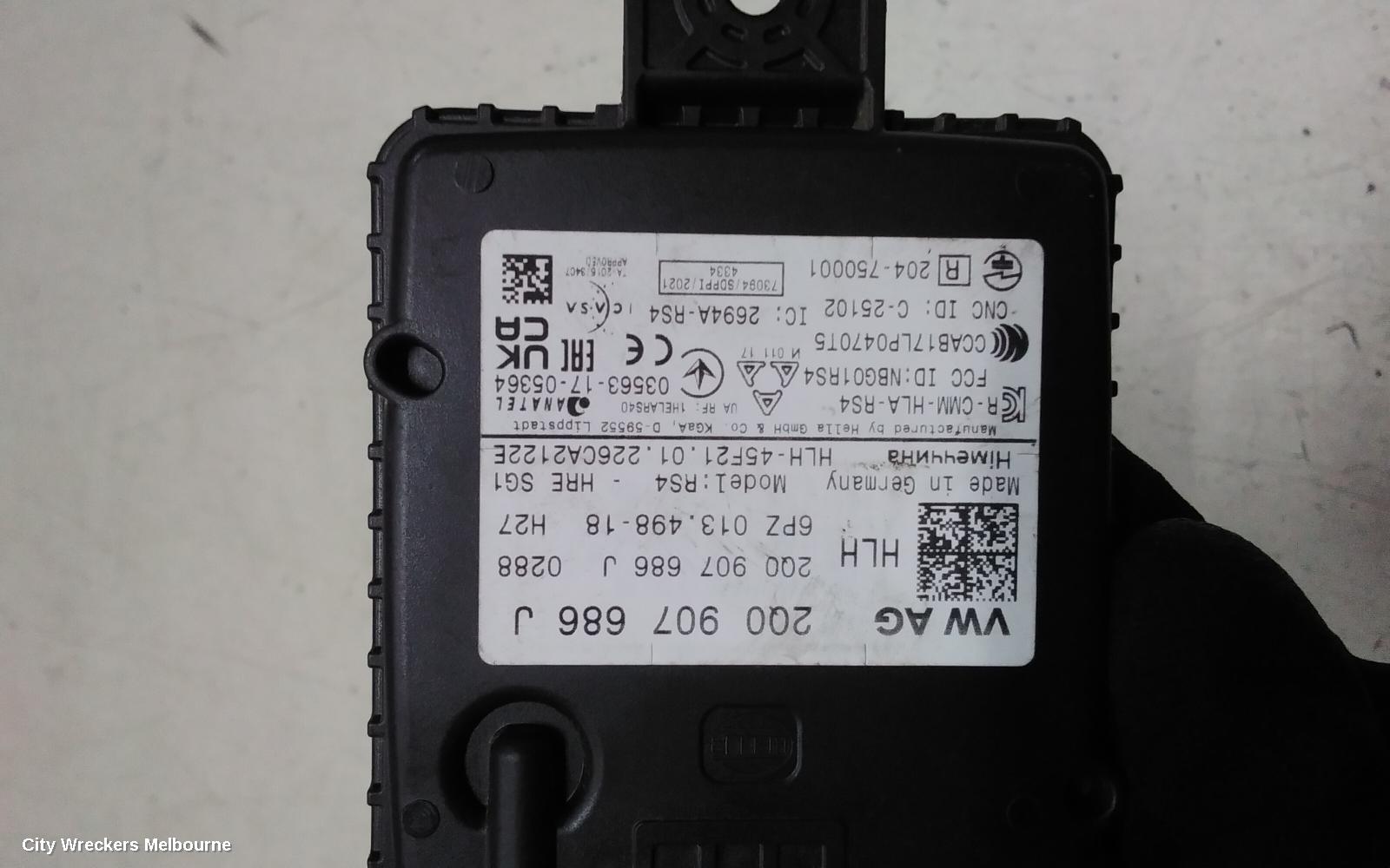VOLKSWAGEN GOLF, GEN 8, 09/2020 ONWARDS, 2Q0 907 686 J  RHR BLIND SPOT MODULE : 143400