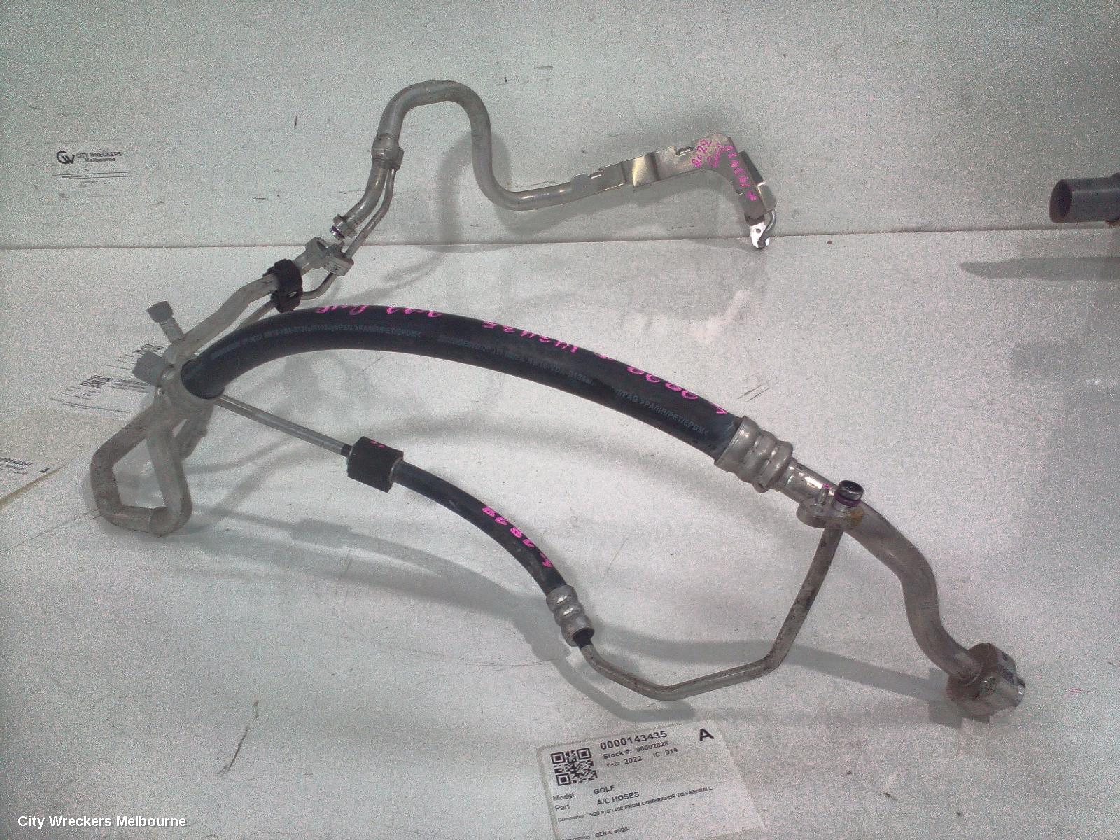 VOLKSWAGEN GOLF A/C HOSES, GEN 8, 09/2020 ONWARDS