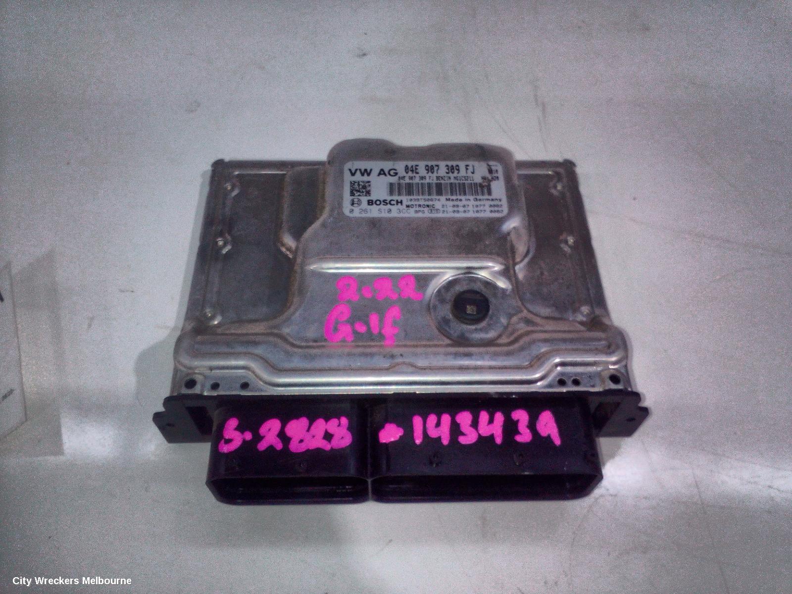 VOLKSWAGEN GOLF ECU, ENGINE ECU, 1.4, PETROL, AUTO, ECU ONLY, GEN 8, 09/2020 ONWARDS