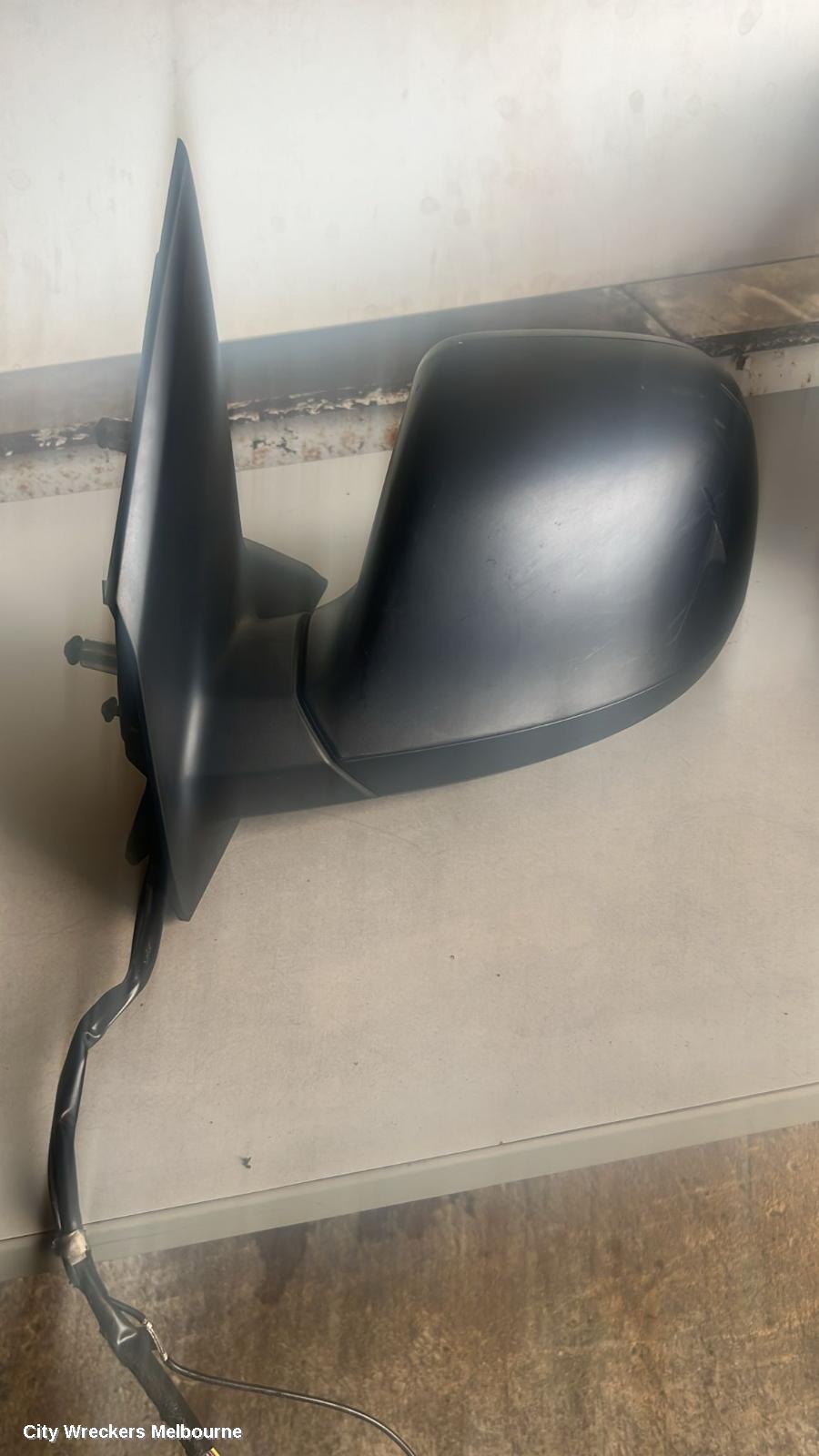 VOLKSWAGEN TRANSPORTER LEFT DOOR MIRROR, T6, POWER FOLD, BLACK, VAN, 07/2015 - 08/2024