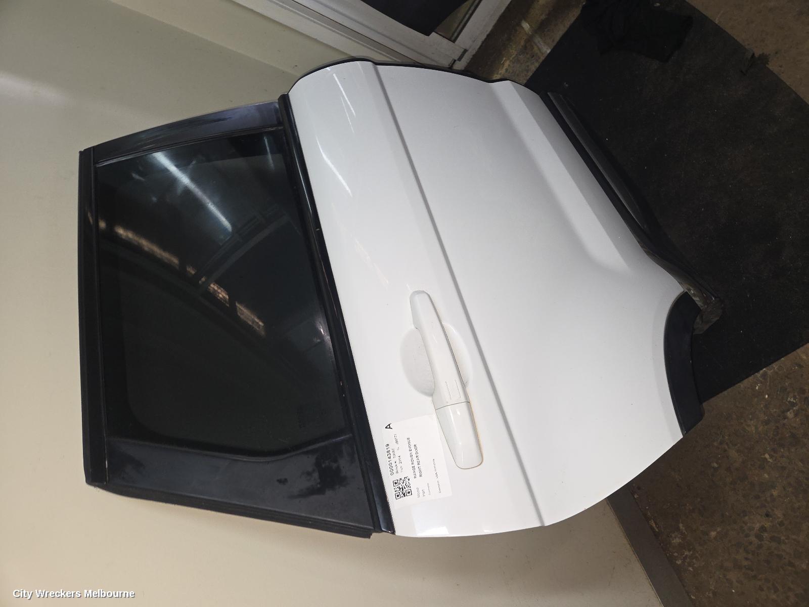 LAND ROVER RANGEROVER EVOQUE RIGHT REAR DOOR, L538, 11/2011 - 01/2019