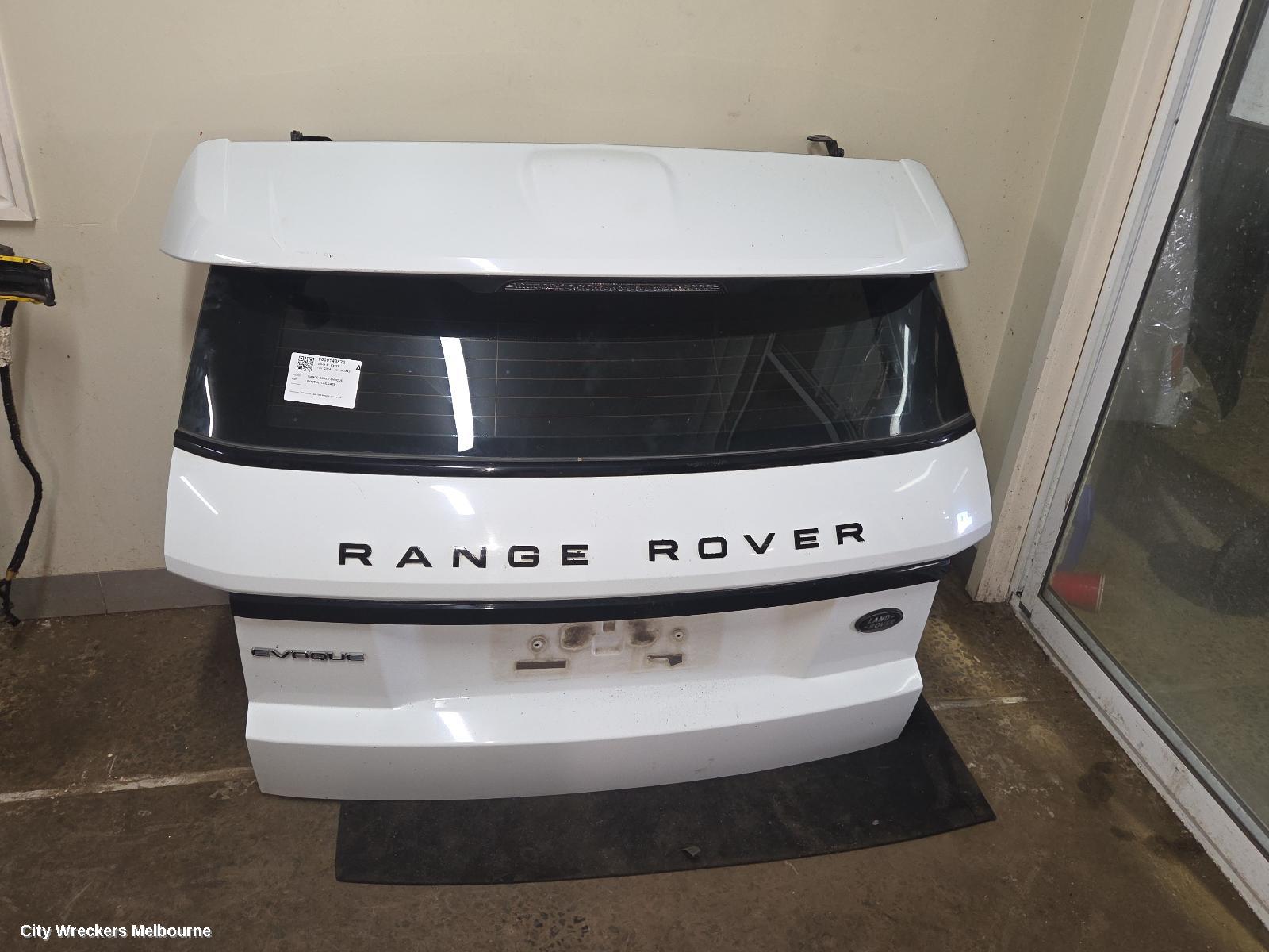 LAND ROVER RANGEROVER EVOQUE BOOTLID/TAILGATE, TAILGATE, L538, 5DR WAGON, 11/2011 - 01/2019