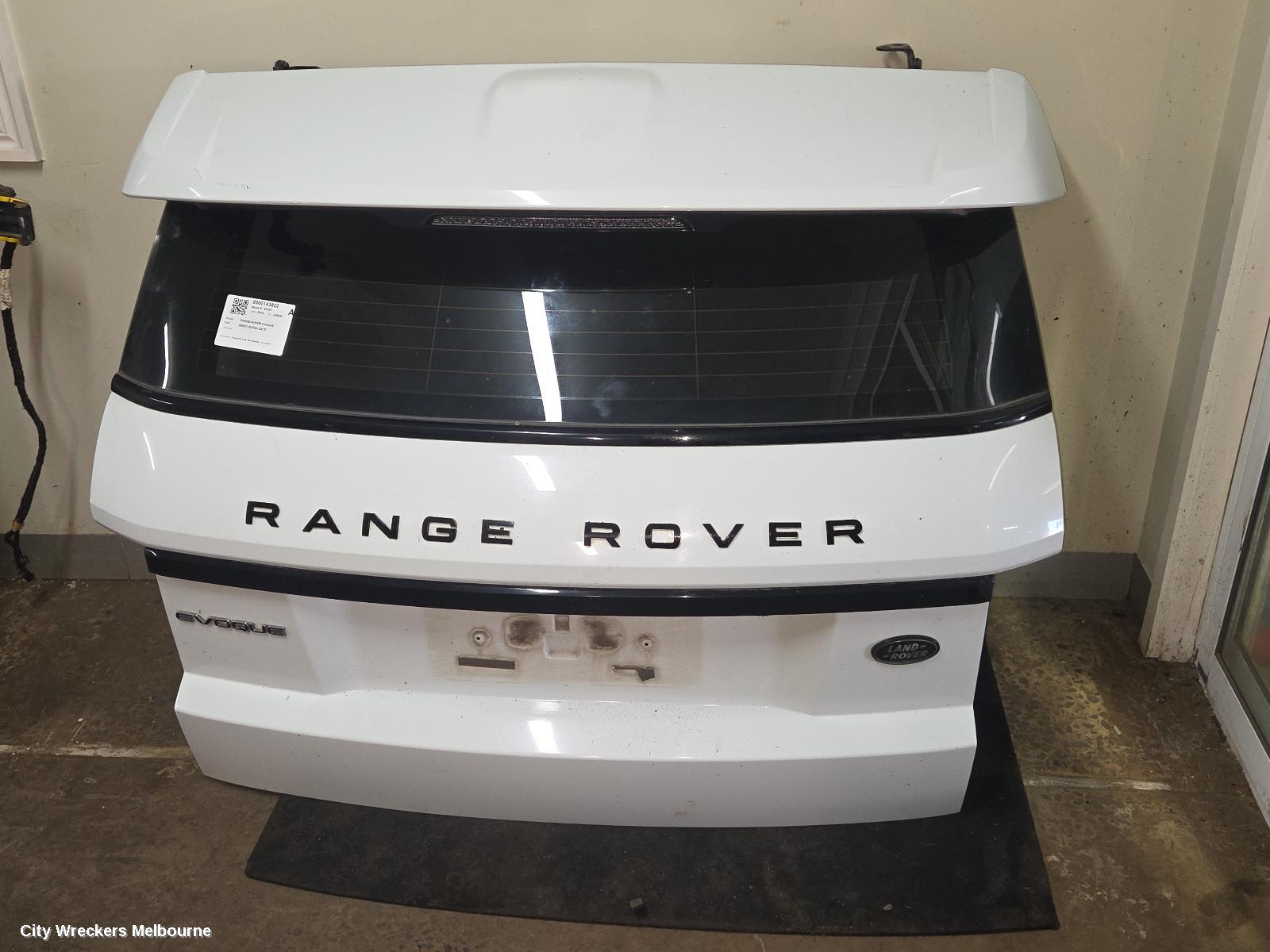 LAND ROVER RANGEROVER EVOQUE BOOTLID/TAILGATE, TAILGATE, L538, 5DR WAGON, 11/2011 - 01/2019